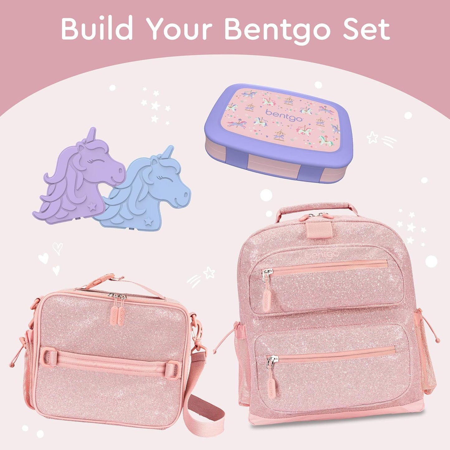 Bentgo Kids Prints Leak-Proof, 5-Compartment Bento-Style Kids Lunch Box - Ideal Portion Sizes for Ages 3 to 7 - BPA-Free, Dishwasher Safe, Food-Safe Materials - 2021 Collection (Llamas)