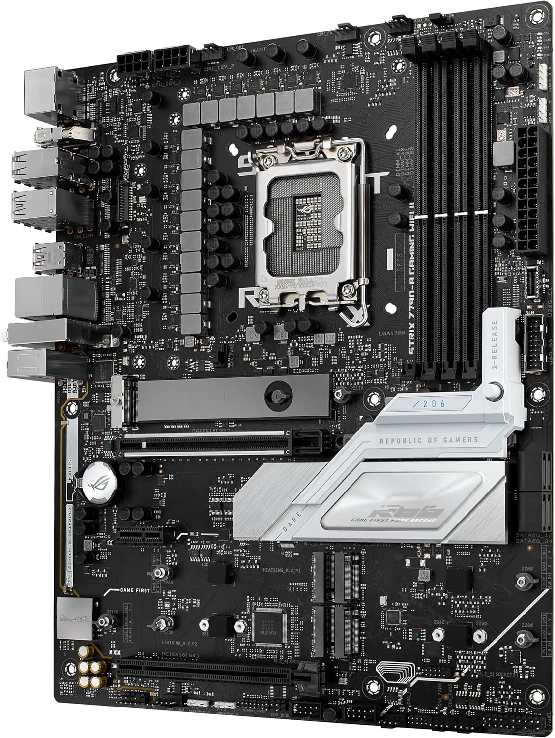 ASUS ROG Strix Z790-A Gaming WiFi II (WiFi 7) LGA 1700(Intel® 14th & 13th & 12th Gen) ATX Gaming Motherboard(16 + 1+2 Power Stages, DDR5, 5X M.2 Slots, PCIe 5.0 x16)