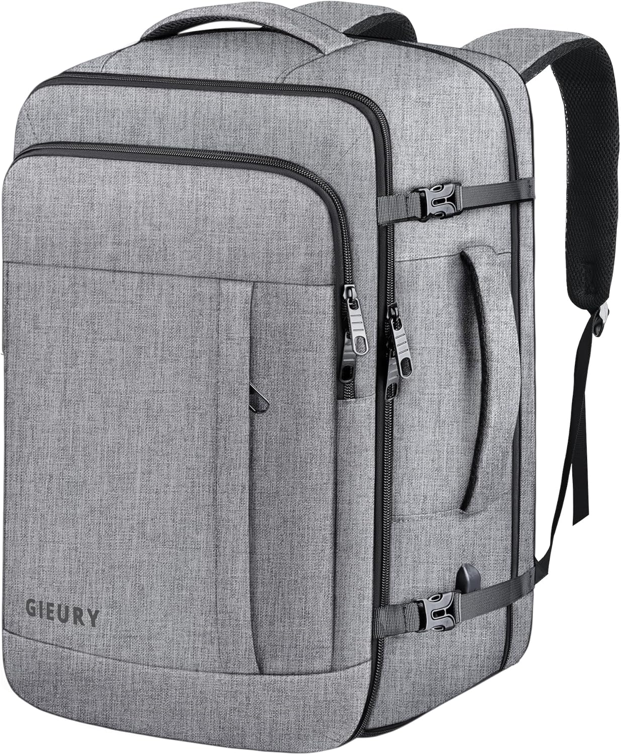 Travel Backpack for Men, 55L Extra Large Carry On Backpack, Expandable Big Capacity Backpack For Airplanes, Travel Gifts for Men Women, Fits 18.4 Inch Laptop, Luggage Daypack Bag, Blue