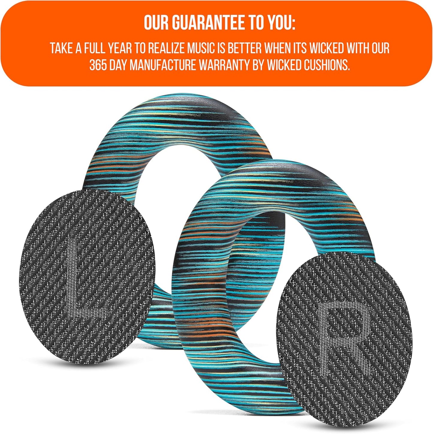 WC Wicked Cushions Upgraded Replacement Ear Pads for Bose QC35 & QC35ii (QuietComfort 35) Headphones & More - Softer Leather, Luxurious Memory Foam, Added Thickness, Extra Durability | Midnight Blue