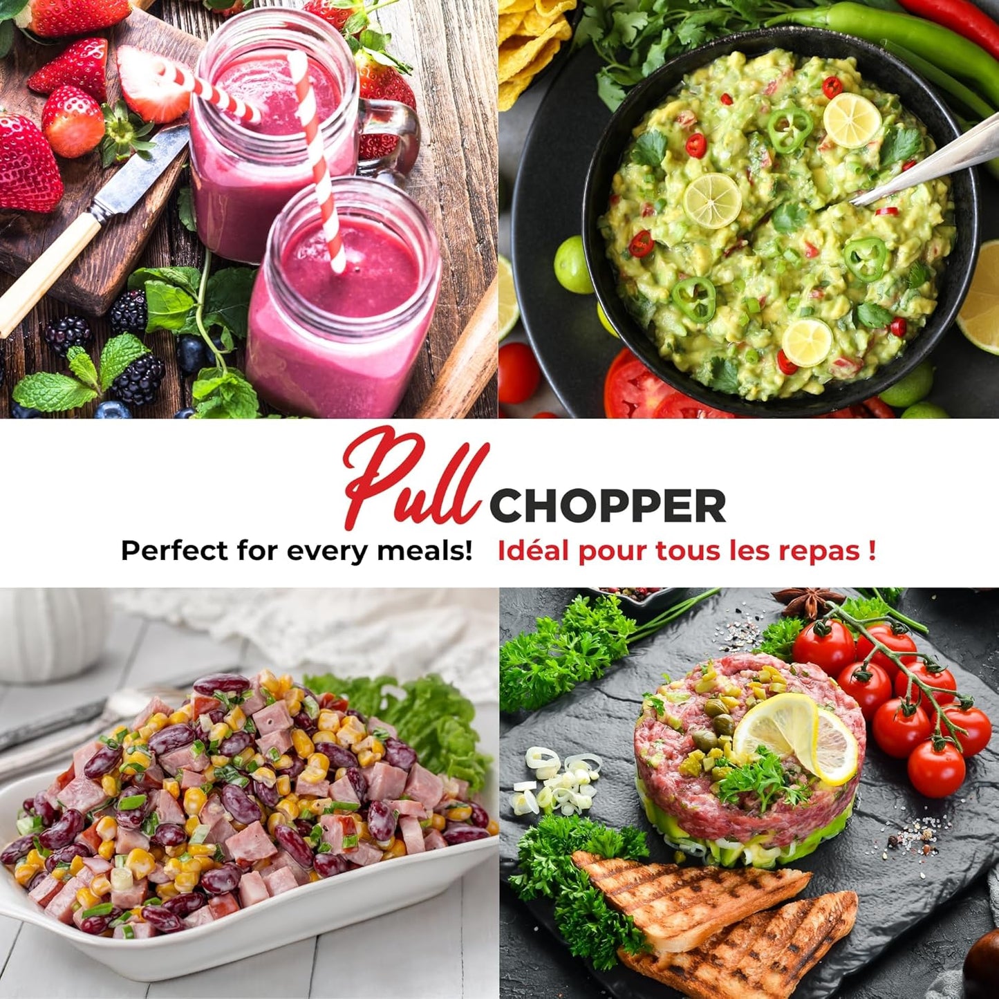 Purilite Select Manual Food Chopper with Ice Crusher