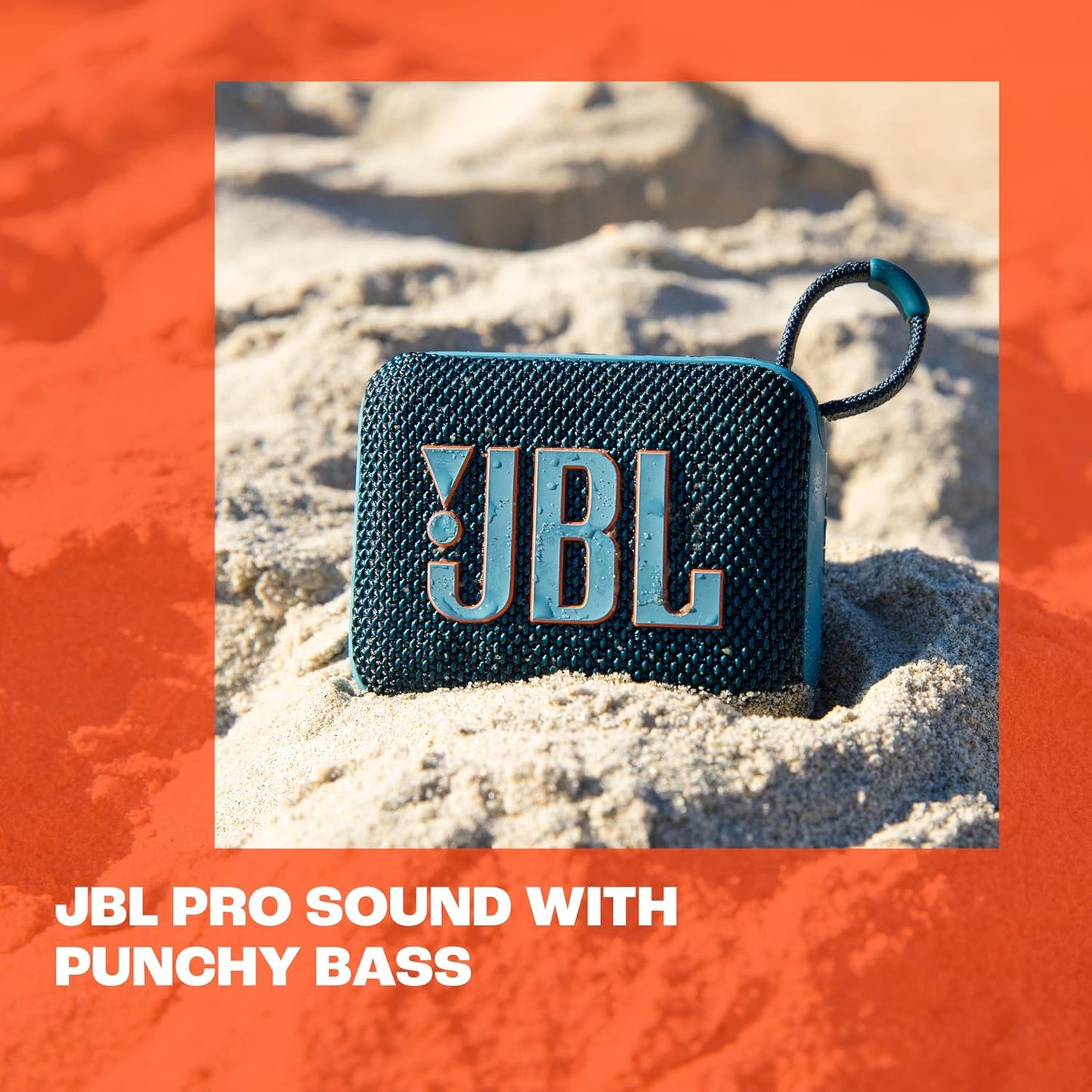 JBL Go 4 - Ultra-Portable, Waterproof and Dustproof Bluetooth Speaker, 7-Hour Built-in Battery, Made in Part with Recycled Materials (Purple)