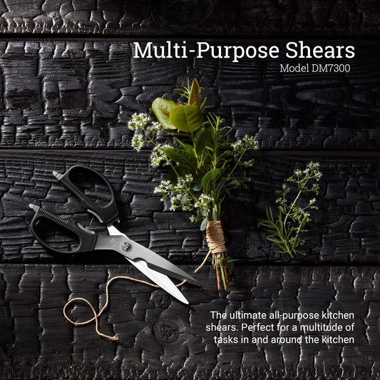 Multi-Purpose Kitchen Shears | Stainless Steel Detachable Utility Scissors with Serrated Blade