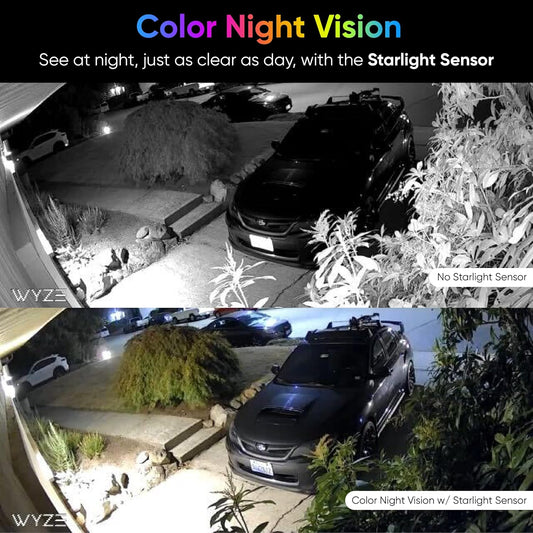 Wyze Cam v3 with Color Night Vision, Wired 1080p HD Indoor/Outdoor Security Camera, 2-Way Audio, Works with Alexa, Google Assistant, and IFTTT, 2-Pack - PuriLite