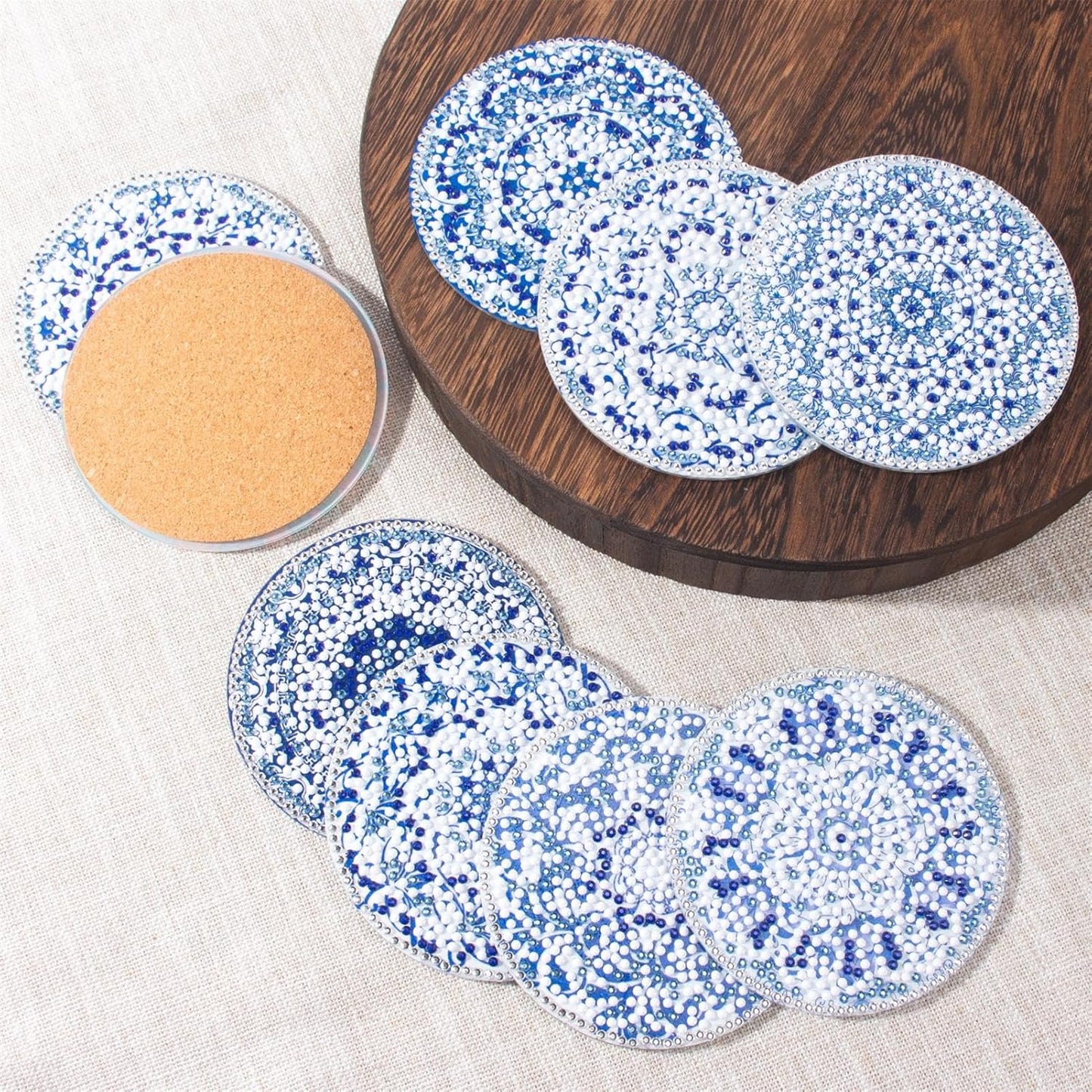 Purilite Select Cat Diamond Art Coasters Kit