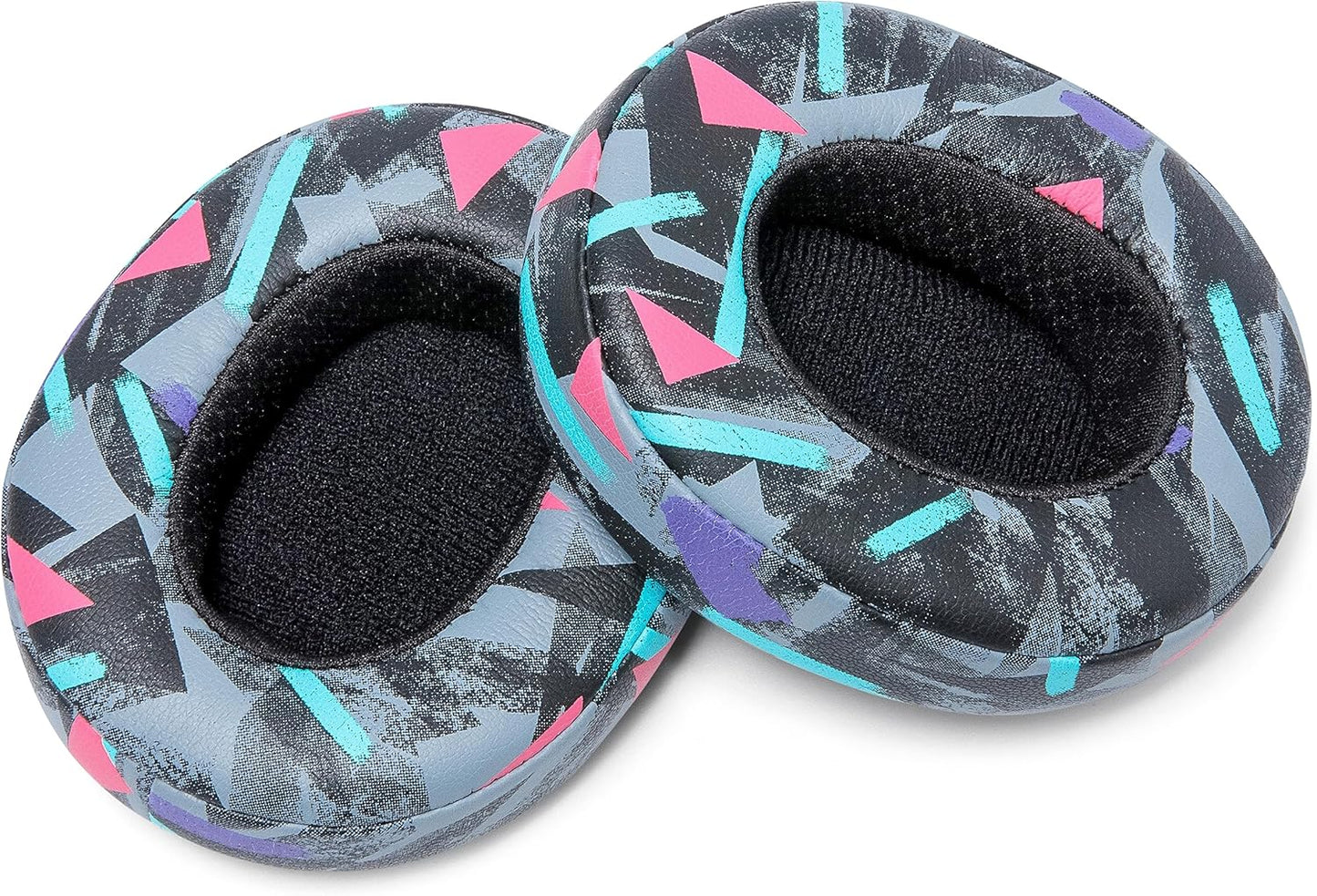 WC Replacement Earpad Cushions for Skullcandy Hesh 3 & Crusher Over-Ear Headphones Made by Wicked Cushions | Improved Durability and Thickness for Improved Comfort and Noise Isolation | 90's Black