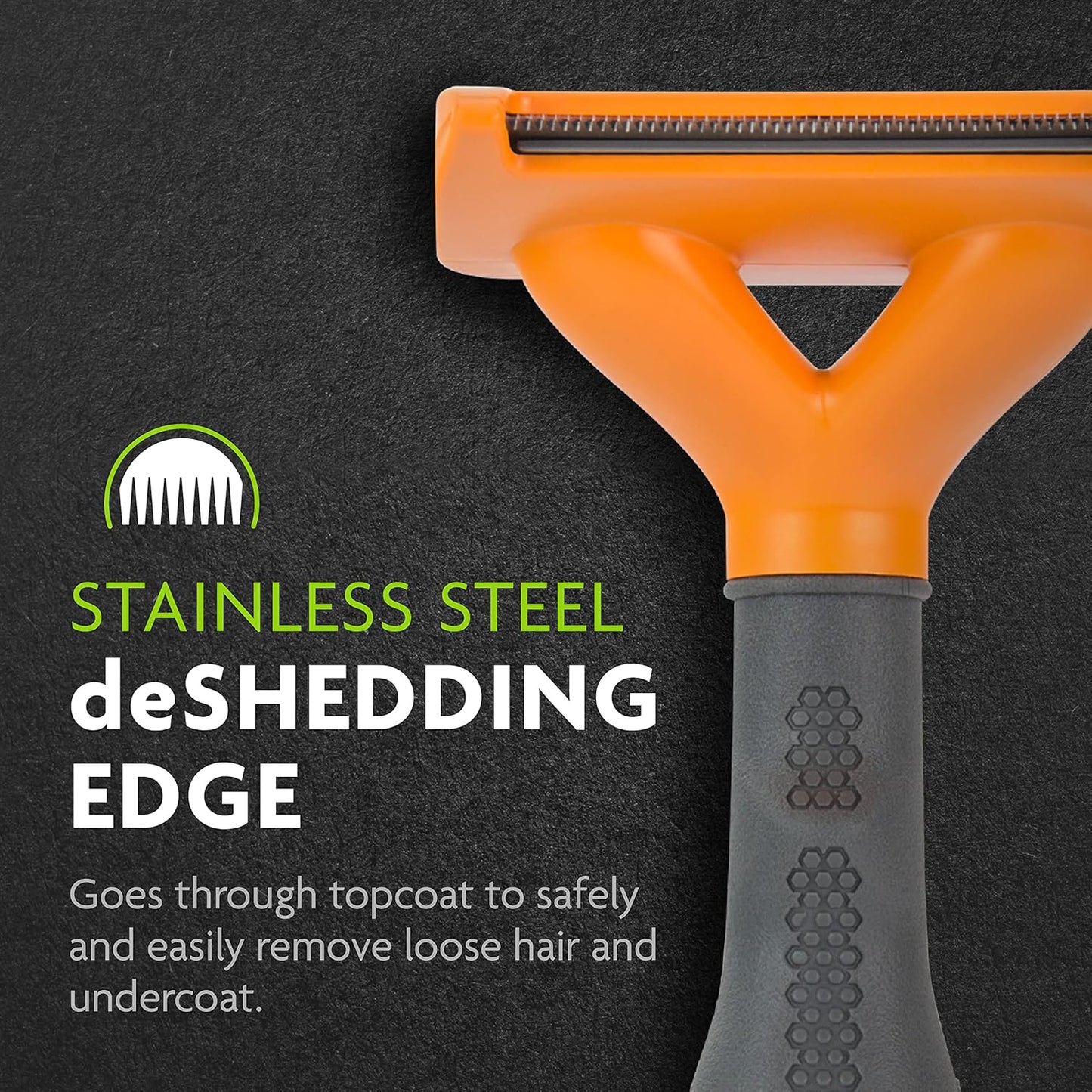 FURminator Undercoat Deshedding Tool for Dogs, Deshedding Brush for Dogs, Removes Loose Hair and Combats Dog Shedding