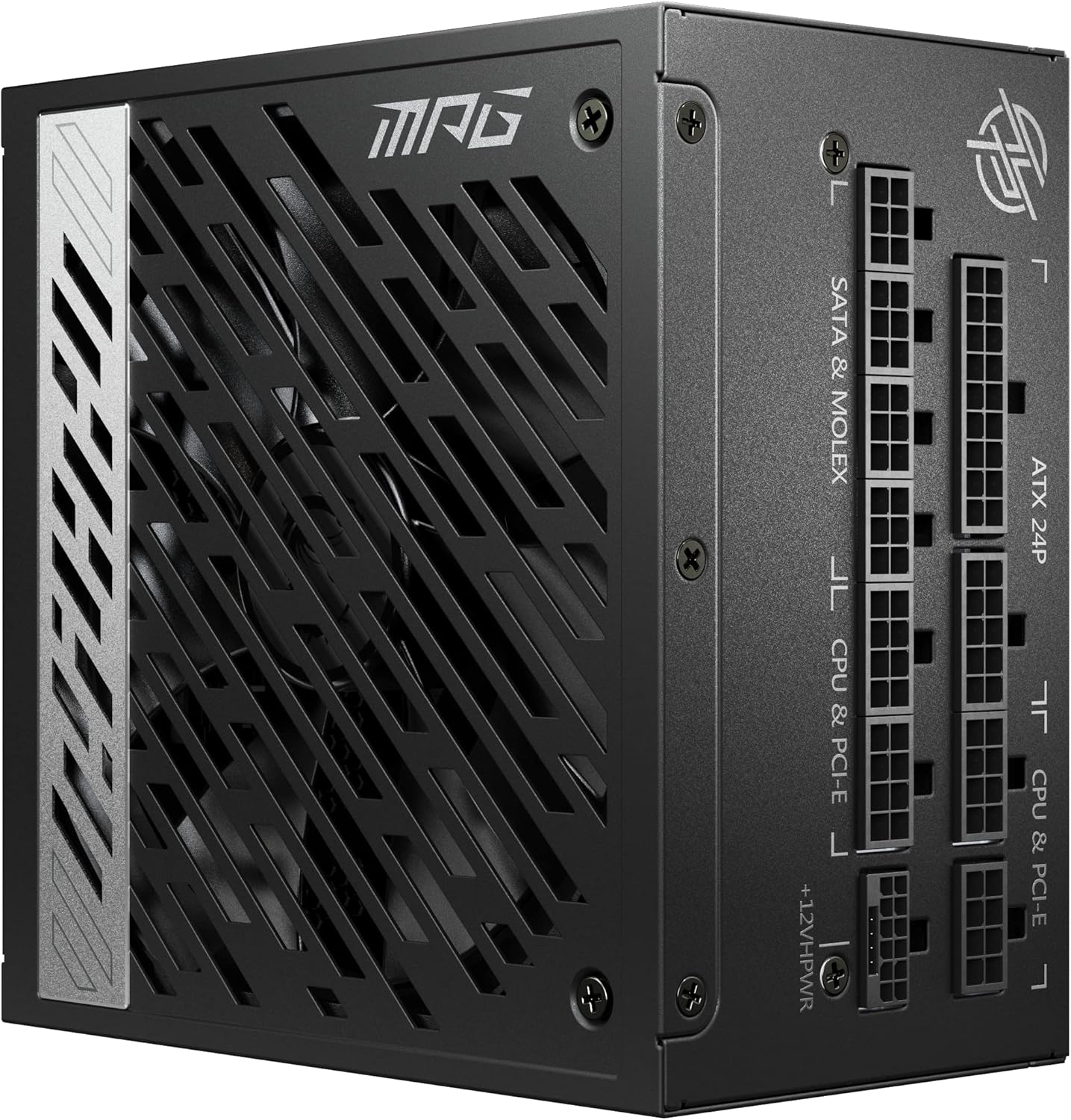 MSI MPG A1250GS PCIE5, 80 Plus Gold Full Modular 1250W Power Supply, 12V-2x6 Cable, ATX 3.1 & PCIE 5.1 Ready