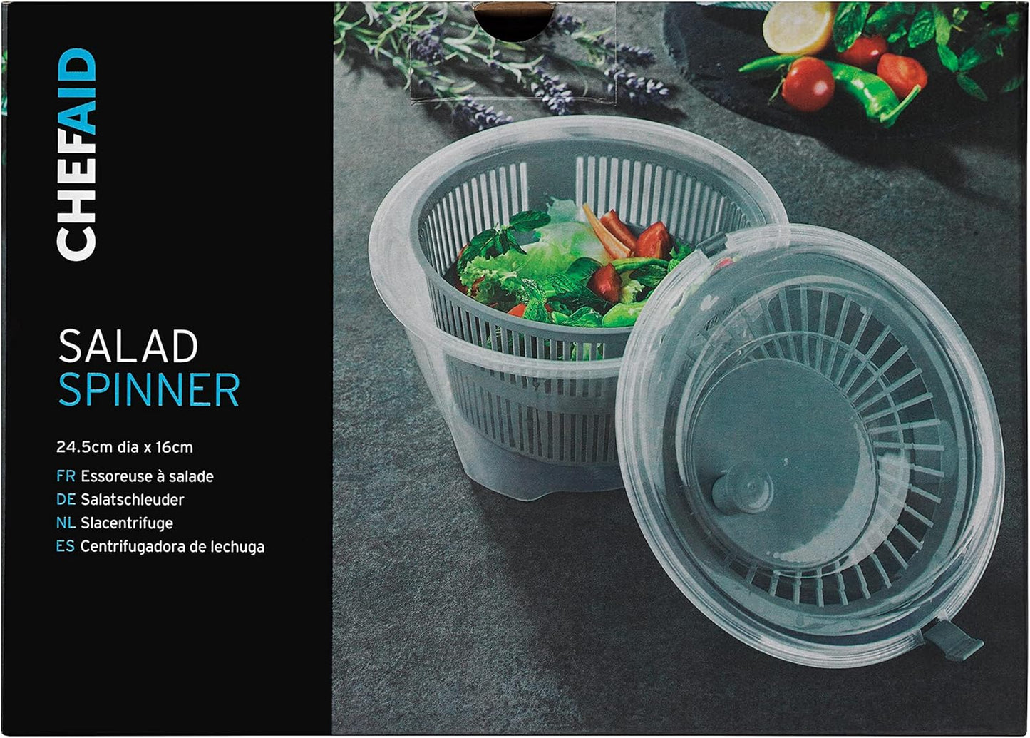 Chef Aid 10E21326 Salad Spinner, Plastic