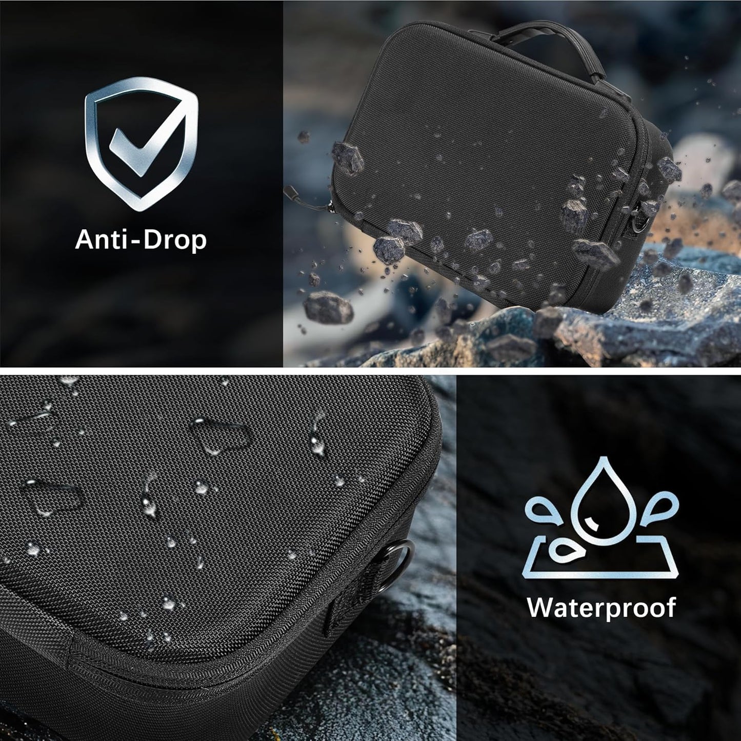 FPVtosky Carrying Case for DJI NEO, Porable Travel Storage Bag for DJI NEO Drone Aceessories (for DJI NEO, Black)