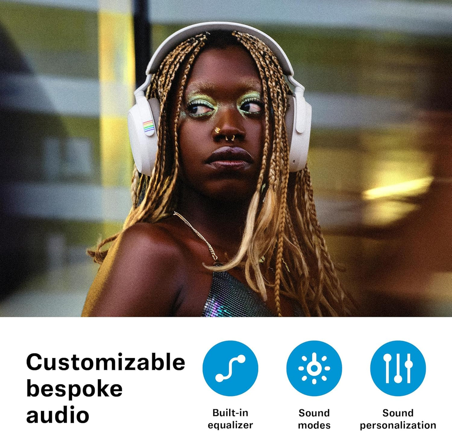 Sennheiser Momentum 4 Wireless Headphones, Bluetooth for Crystal-Clear Calls w/Adaptive Noise Cancellation, 60h Battery Life, Customizable Sound & Lightweight Folding Design, Black/Copper