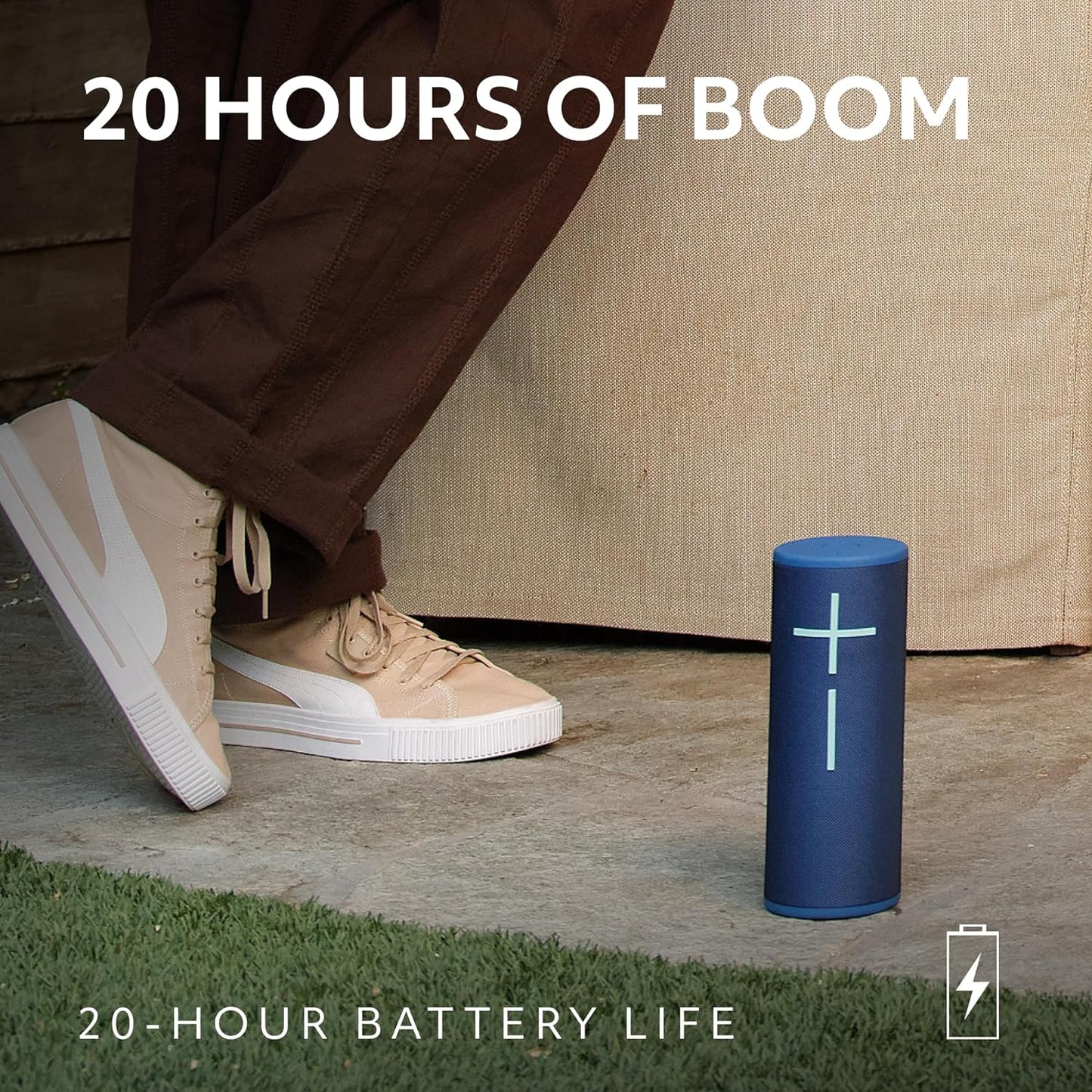 Ultimate Ears MEGABOOM 4 Portable Waterproof Bluetooth Speaker with Powerful 360-Degree Sound and Thundering Bass, Floating Speaker with 20-Hour Battery and 147ft (45m) Range - Black