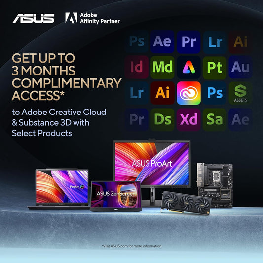 ASUS ProArt Display 27" Monitor PA278CV - WQHD (2560 x 1440), IPS, 100% sRGB, 100% Rec. 709, ΔE < 2, Calman Verified, USB Hub, USB-C, DisplayPort Daisy-Chaining, HDMI, Eye Care, Height Adjustable , BLACK/SLIVER - PuriLite