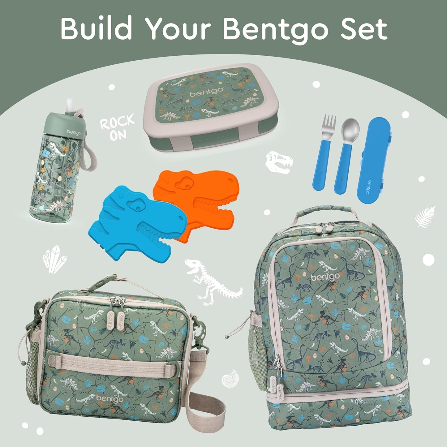 Bentgo Kids Prints Leak-Proof, 5-Compartment Bento-Style Kids Lunch Box - Ideal Portion Sizes for Ages 3 to 7 - BPA-Free, Dishwasher Safe, Food-Safe Materials - 2021 Collection (Llamas)