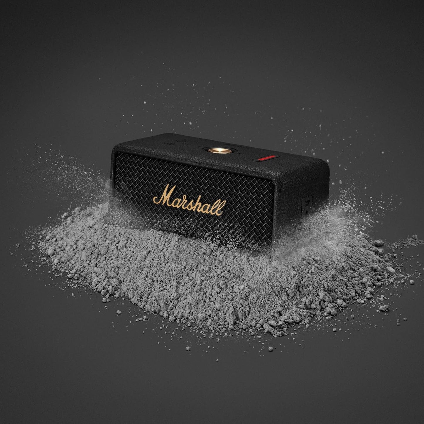 Marshall Emberton III Portable Bluetooth Speaker, Wireless, IP67 Rating Dust & Water Resistant, 32+ Hours Playtime, Quick Charge - Black & Brass