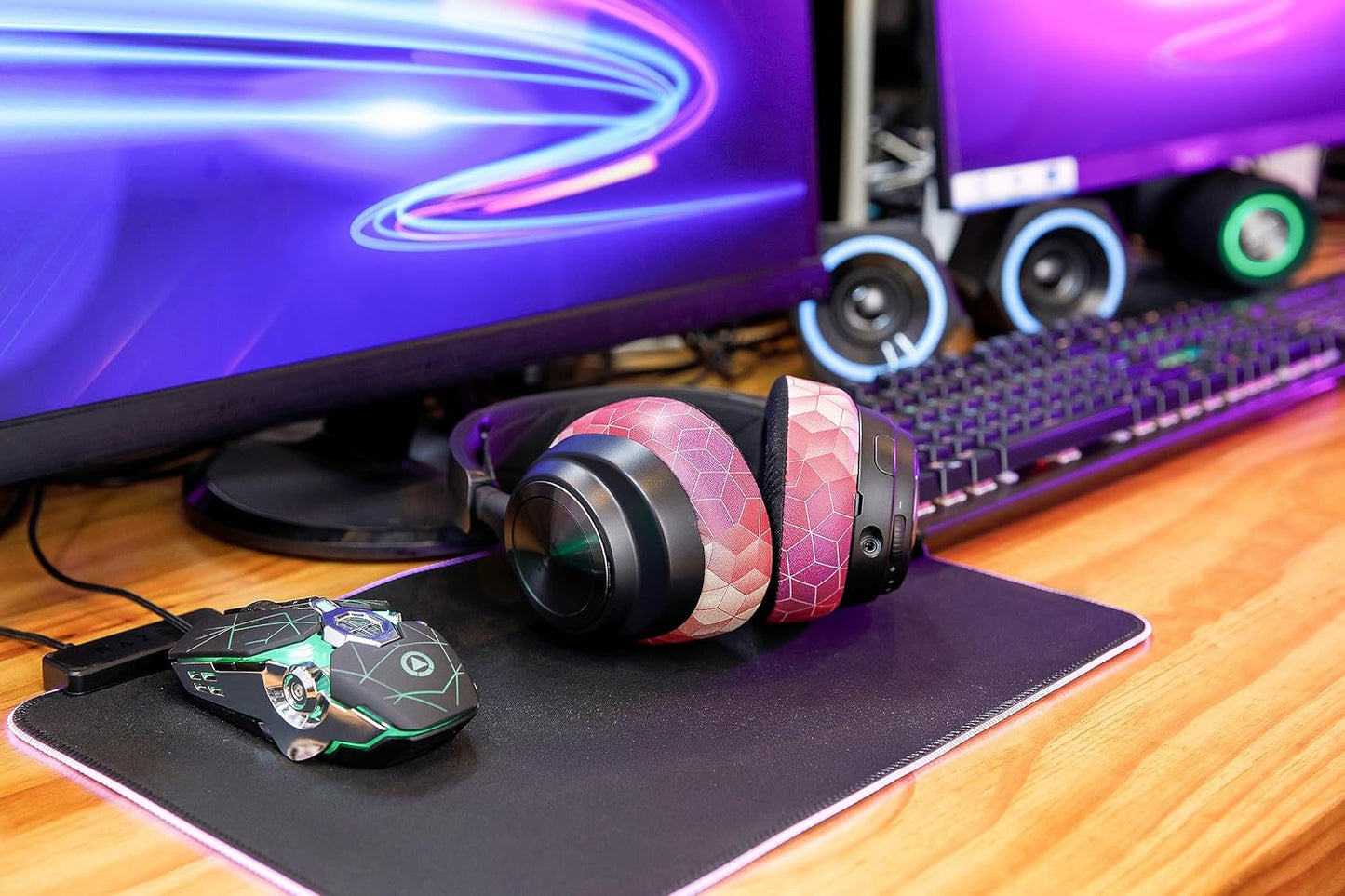 WC Freeze Nova Pro Wireless - Cooling Gel Earpads for Arctis Nova Pro Wireless ONLY (Doesn’t Fit Other Models), Made by Wicked Cushions, Improved Durability, Thickness & Sound Isolation | Black