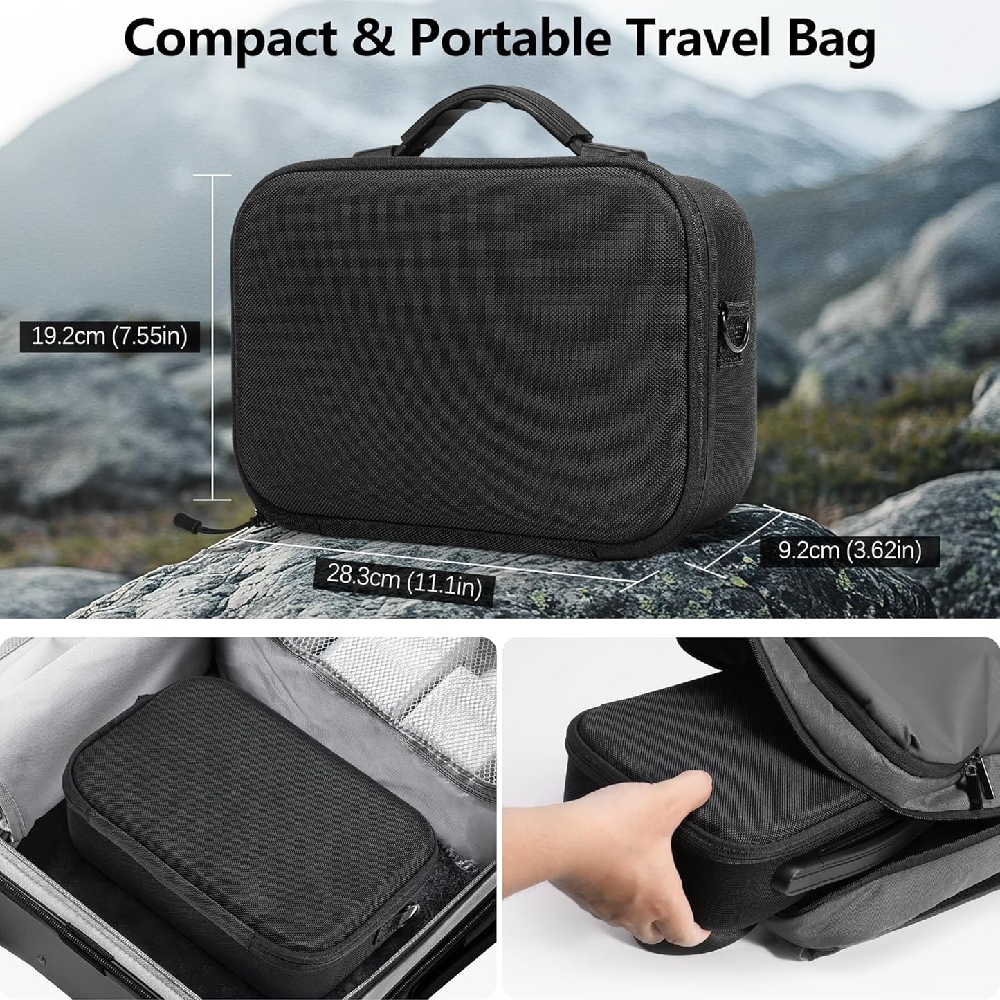 FPVtosky Carrying Case for DJI NEO, Porable Travel Storage Bag for DJI NEO Drone Aceessories (for DJI NEO, Black)