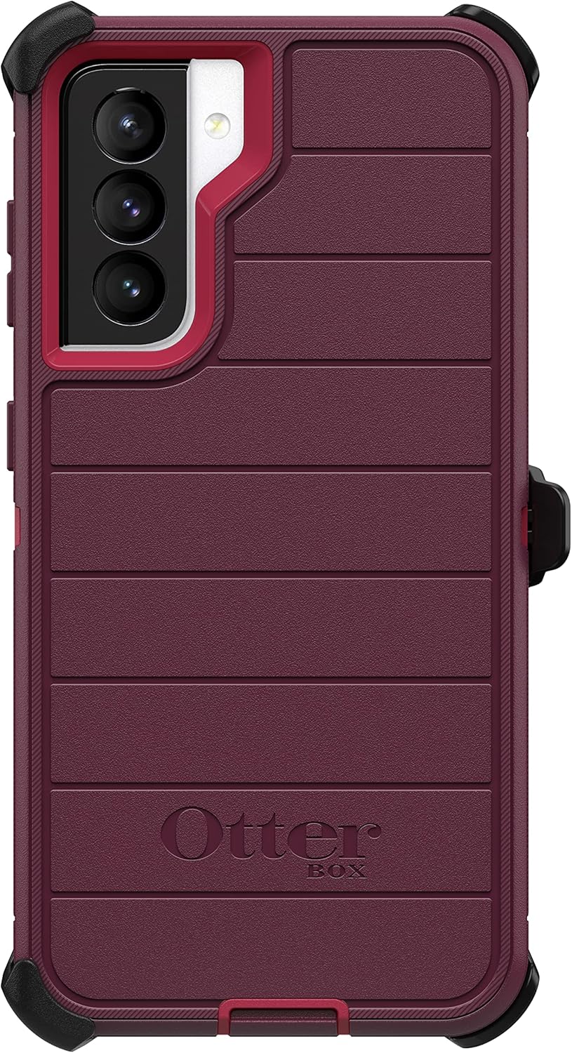 OtterBox Defender Series Rugged Case & Holster for Samsung Galaxy S21 5G (ONLY) Non-Retail Packaging - Black - with Microbial Defense