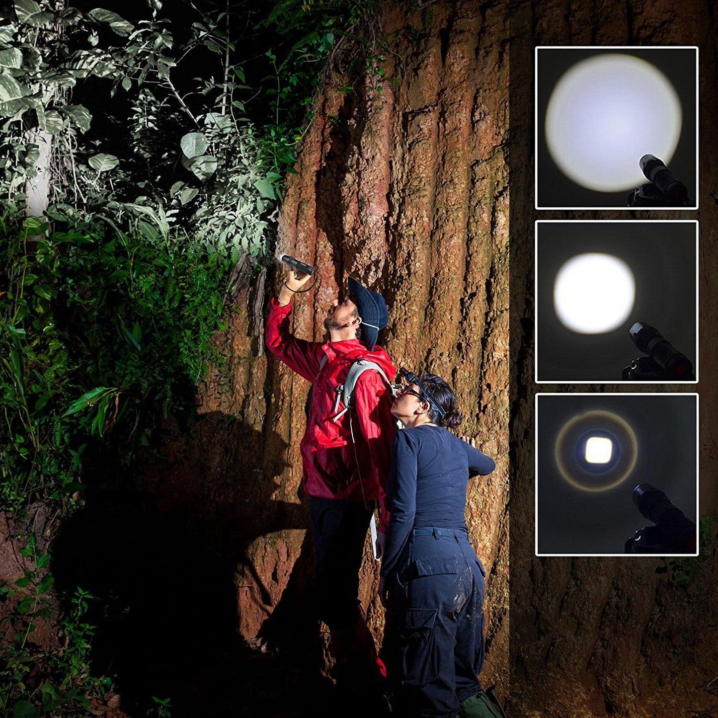 Flashlight Rechargeable 5 Modes of 10000 High Lumen,IPX6 Waterproof Flashlight,LED Flashlight Ultra Bright,Portable Flashlight for Outdoor Activities Such as Camping,Cycling,Mountain