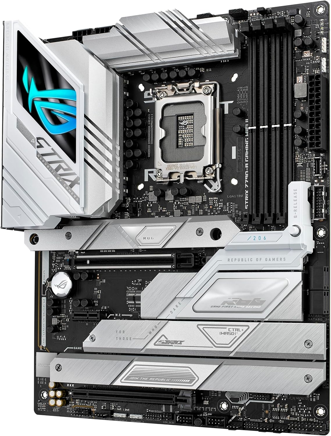 ASUS ROG Strix Z790-A Gaming WiFi II (WiFi 7) LGA 1700(Intel® 14th & 13th & 12th Gen) ATX Gaming Motherboard(16 + 1+2 Power Stages, DDR5, 5X M.2 Slots, PCIe 5.0 x16)