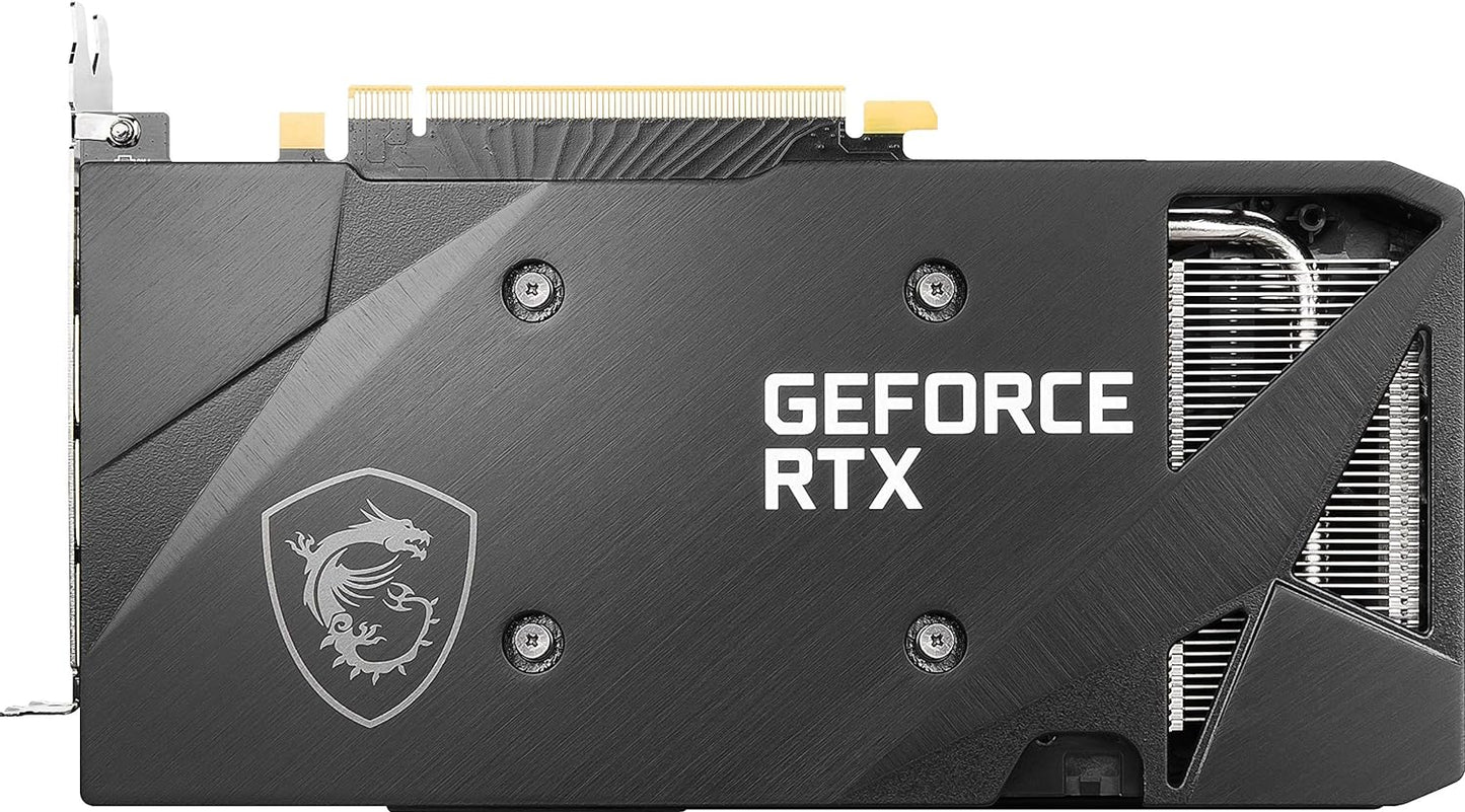 MSI Gaming GeForce RTX 3060 12GB 15 Gbps GDRR6 192-Bit HDMI/DP PCIe 4 Torx Twin Fan Ampere OC Graphics Card (RTX 3060 Ventus 2X 12G OC)