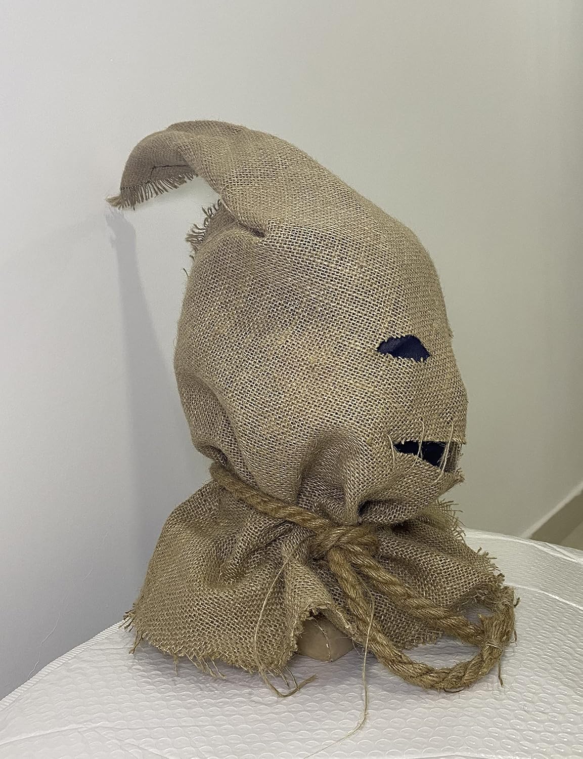 Halloween Horror Mask With Straw Hair Creepy Scary Burlap Sack Mask Cosplay Party Costume Headgear Adult