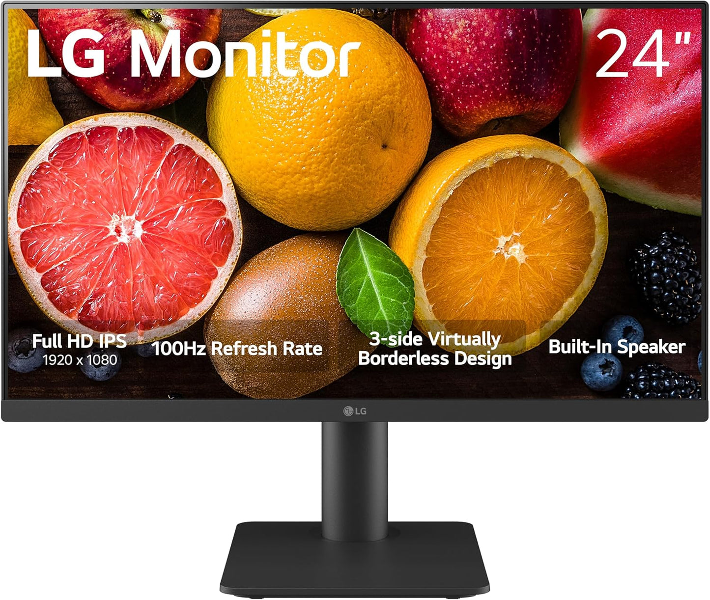 LG 24MR41A 23.8” Full HD IPS Monitor with AMD FreeSync and 100Hz Refresh Rate