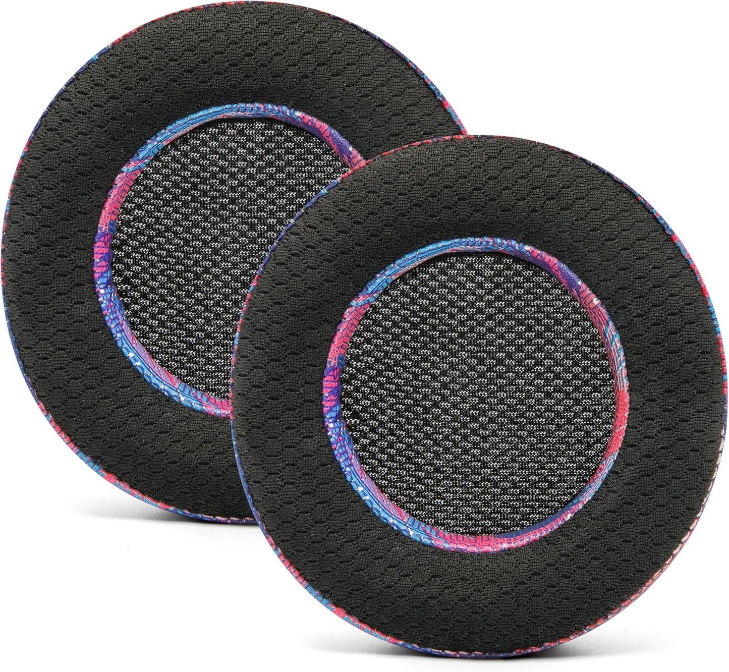 WC Freeze Virtuoso - Hybrid Fabric Cooling Gel Replacement Earpads for Corsair Virtuoso Gaming Headset, Made by Wicked Cushions, Improved Durability, Thickness and Sound Isolation |90s Black