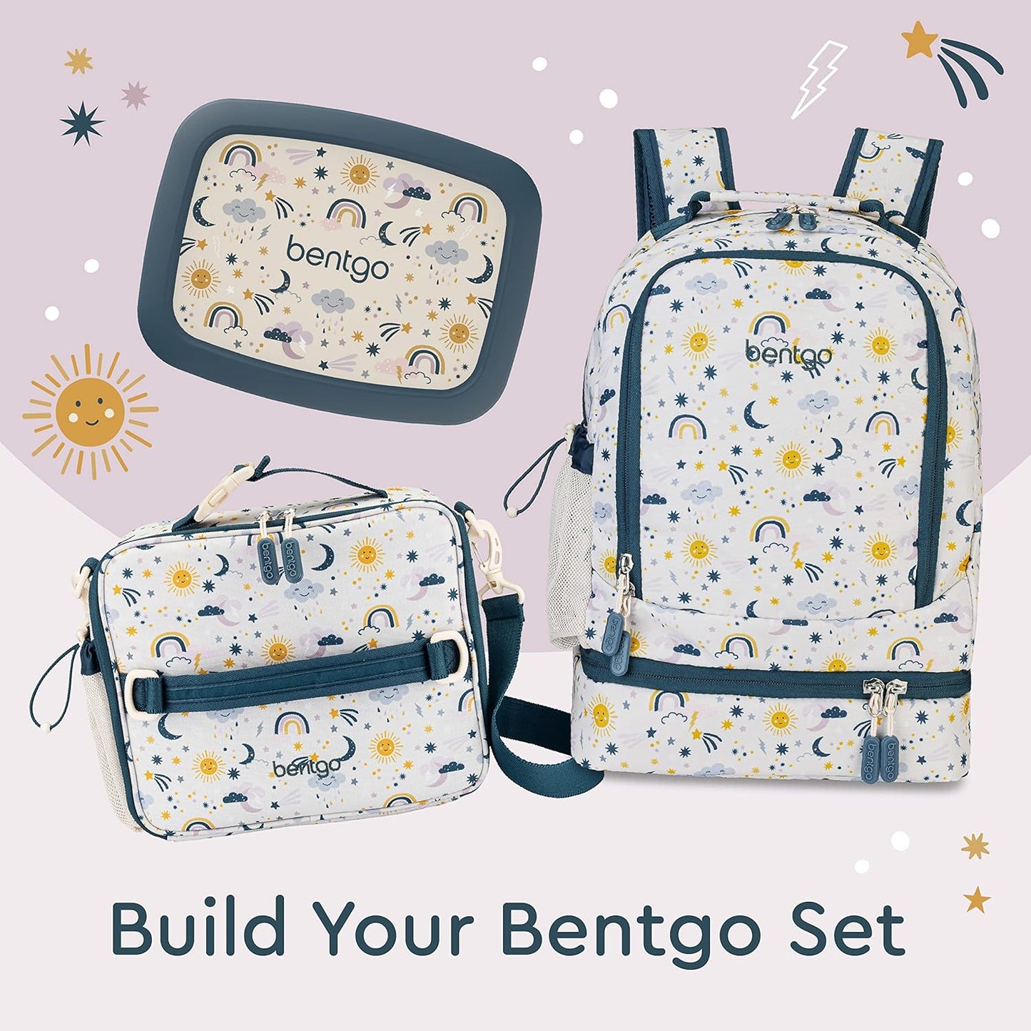 Bentgo Kids Prints 2-in-1 Backpack & Insulated Lunch Bag (Dinosaur)