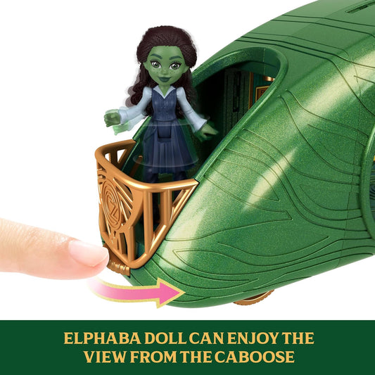 Fantasy Train Playset with Small Doll, 3 Interactive Play Areas, and 14 Accessories – Imaginative Play Set for Kids Ages 4+ - PuriLite