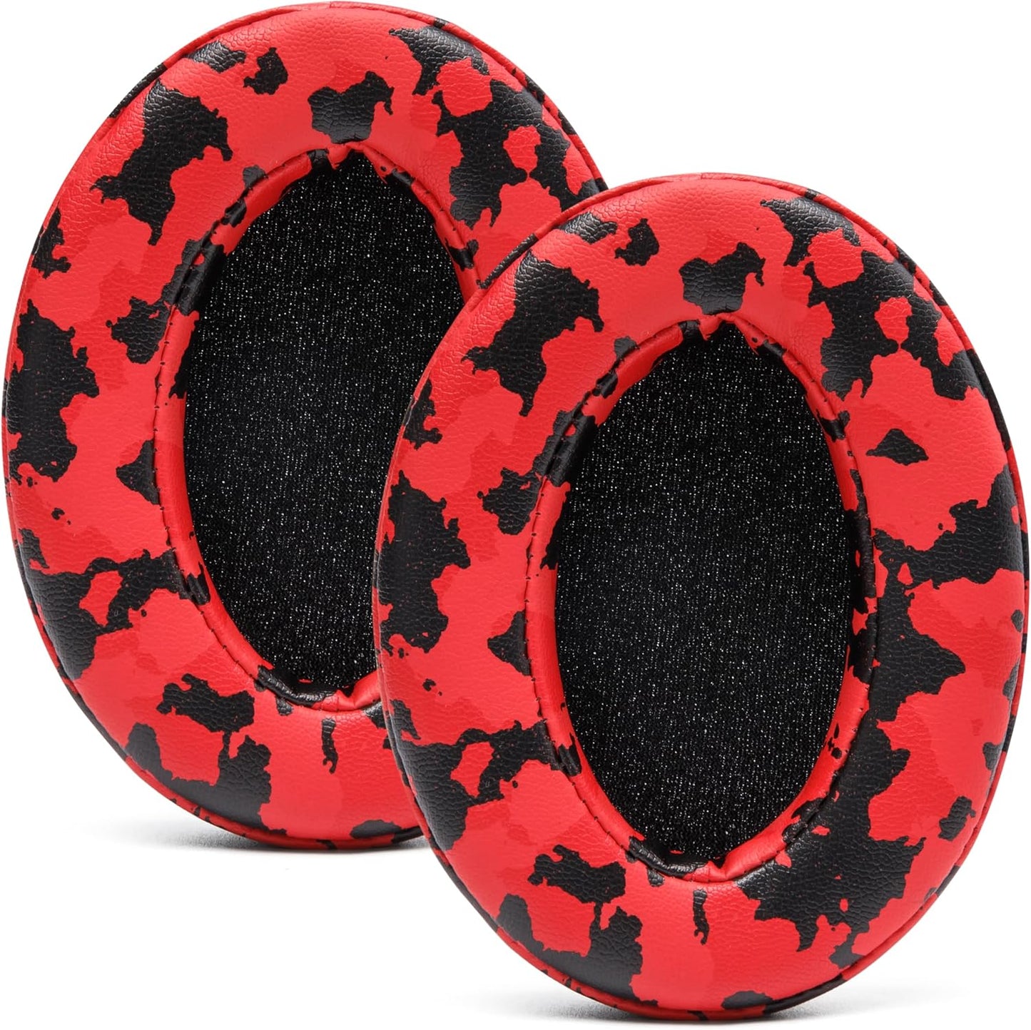 WC PadZ - The Ultimate Upgraded Earpads by Wicked Cushions - Compatible with Audio Technica, HyperX, SteelSeries Arctis & More - Extra Thick - Bigger Opening - Softer Memory Foam | (90s Black)
