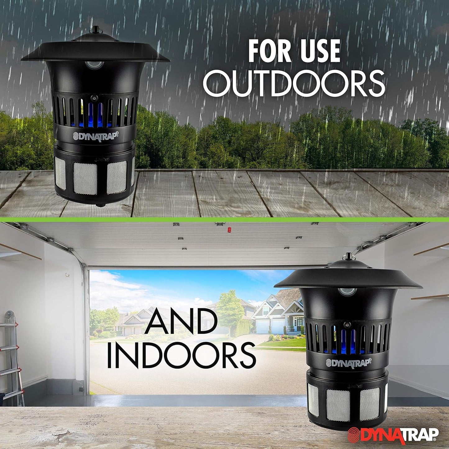 DynaTrap DT1100-CA Mosquito & Flying Insect Trap with Wall Mount – Kills Mosquitoes, Flies, Wasps, Gnats, & Other Flying Insects – Protects up to 1/2 Acre