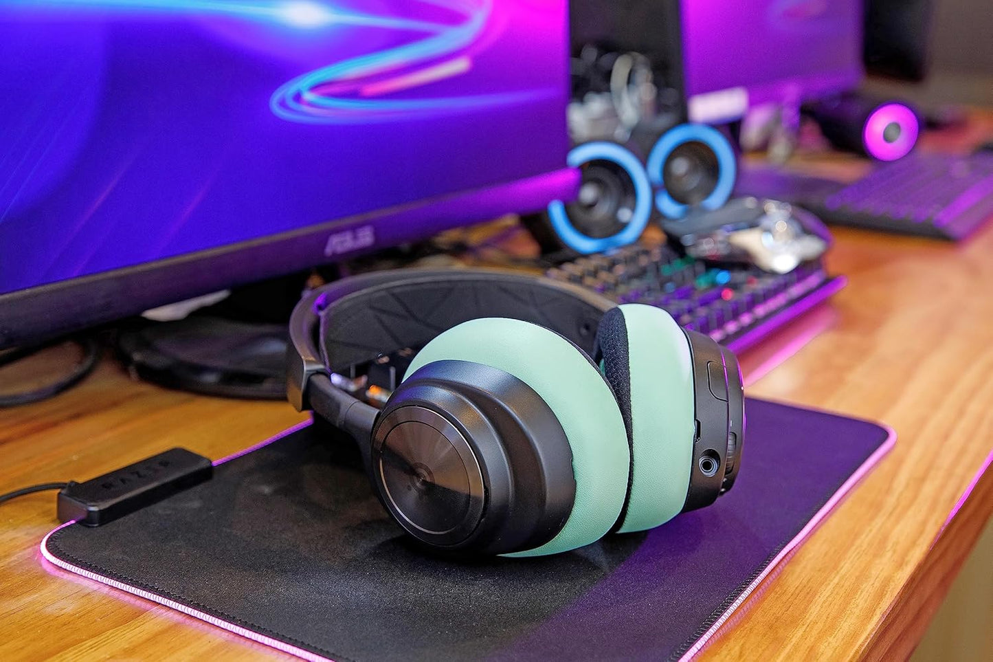WC Freeze Nova Pro Wireless - Cooling Gel Earpads for Arctis Nova Pro Wireless ONLY (Doesn’t Fit Other Models), Made by Wicked Cushions, Improved Durability, Thickness & Sound Isolation | Black