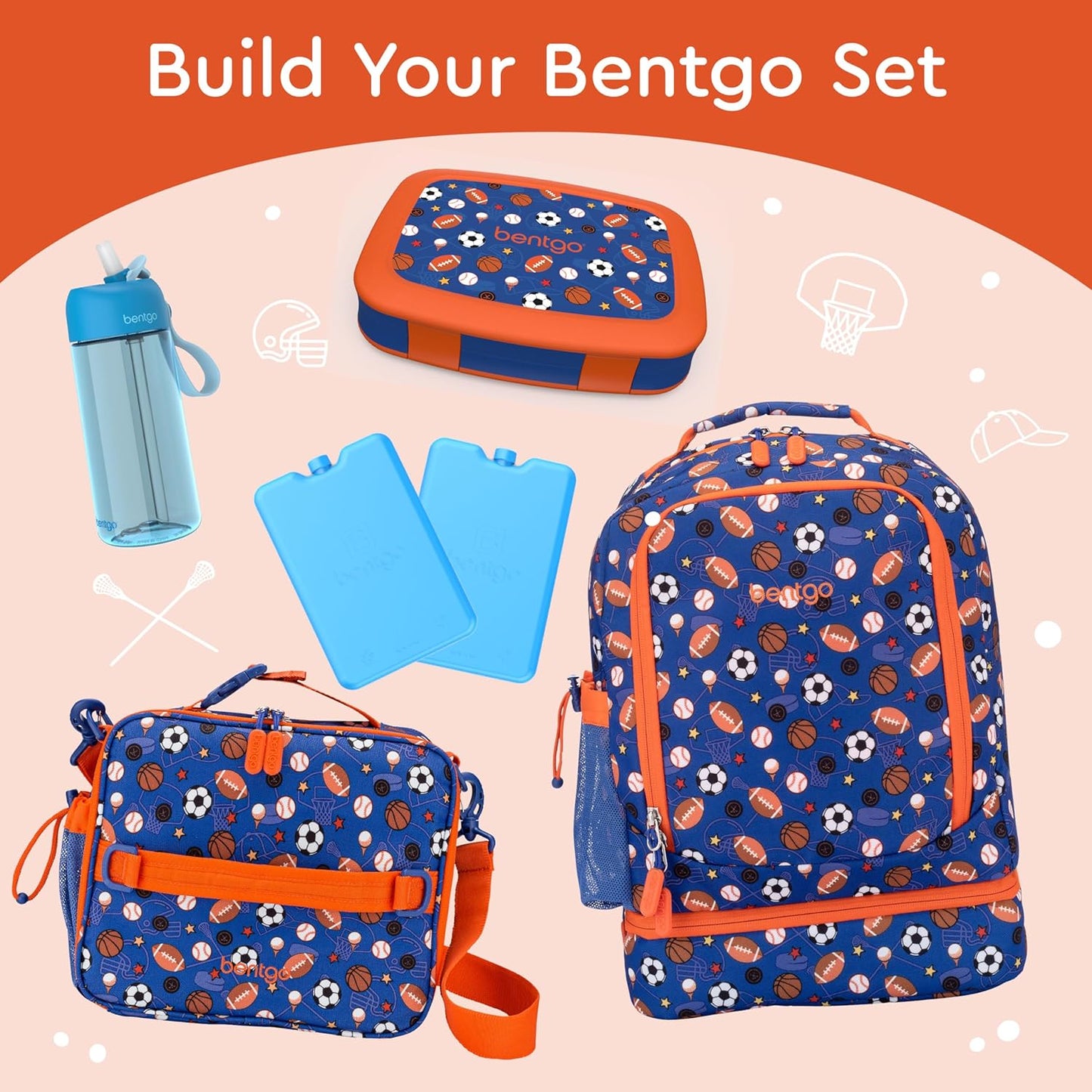 Bentgo Kids Prints Leak-Proof, 5-Compartment Bento-Style Kids Lunch Box - Ideal Portion Sizes for Ages 3-7, Durable, Drop-Proof, Dishwasher Safe, & Made with BPA-Free Materials (Green Rainbow)
