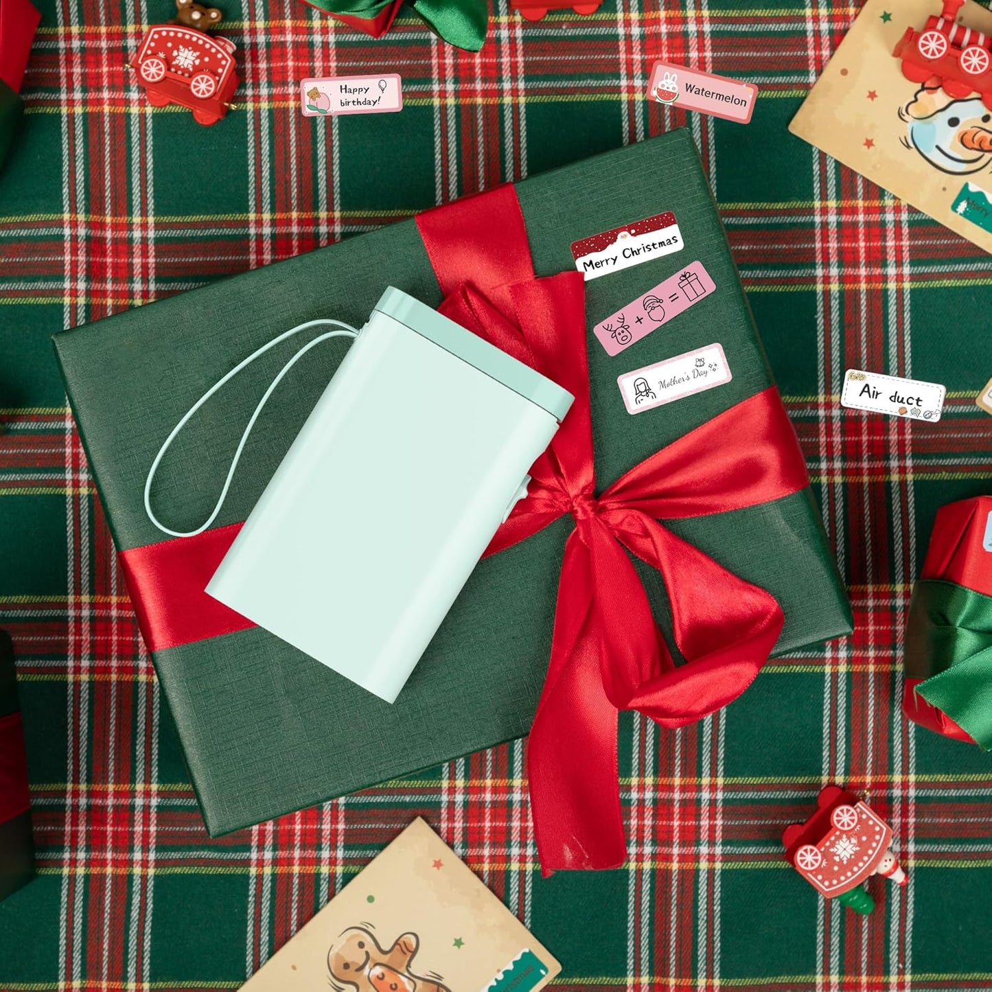 Nelko Label Maker Machine with Tape, P21 Portable Bluetooth Label Printer, Wireless Built-in Cutter Sticker Maker Mini Label Makers with Multiple Templates for School Organizing Office Home, White