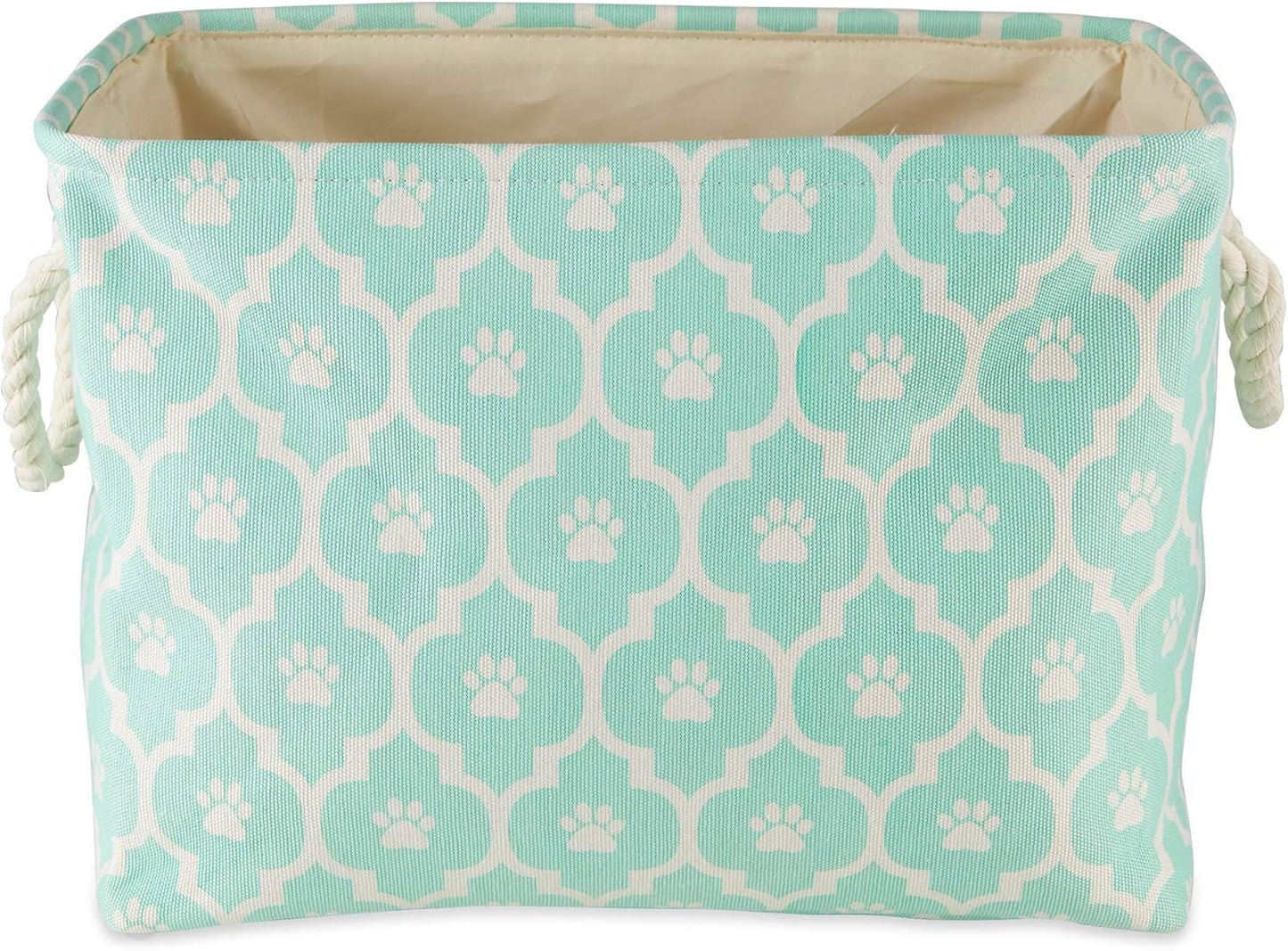 DII Bone Dry RoundSmall Pet Toy and Accessory Storage Bin, 12"(Dia) x9(H), Collapsible Organizer Storage Basket for Home Decor, Pet Toy, Blankets, Leashes and Food-Gray Stripes