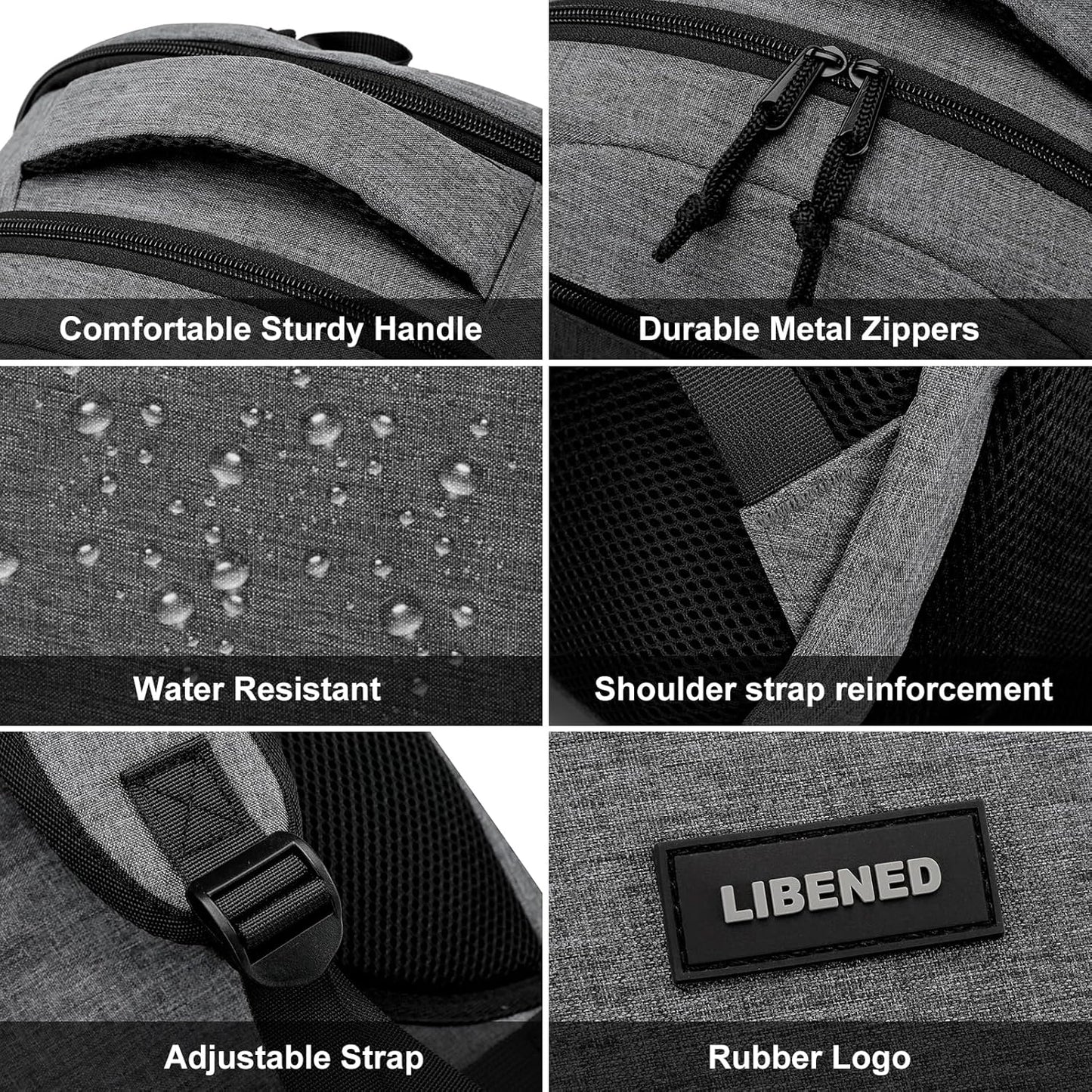 School backpack for Teen Boys, Backpack for Men,15.6 inch Laptop Backpack with USB Charging Port, Large Computer Bookbag with Compartments, Ergonomic Straps, Black