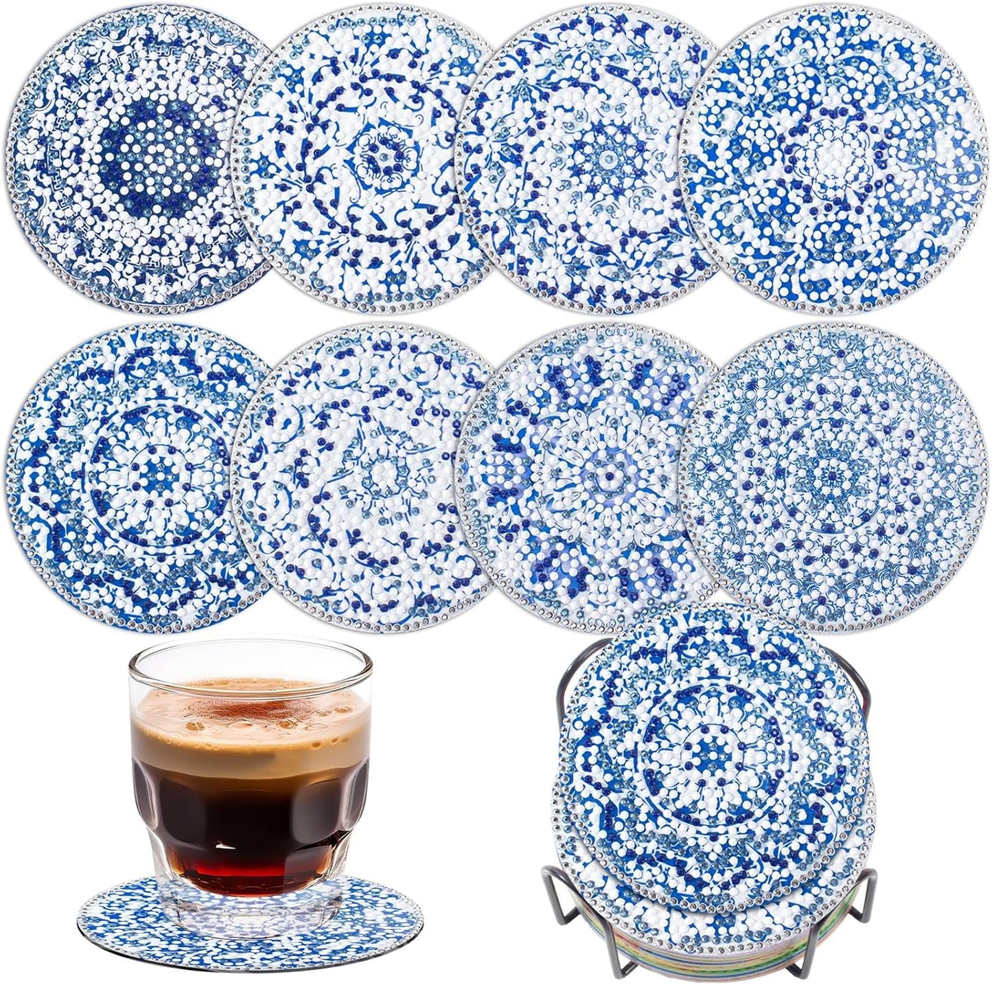 Purilite Select Cat Diamond Art Coasters Kit