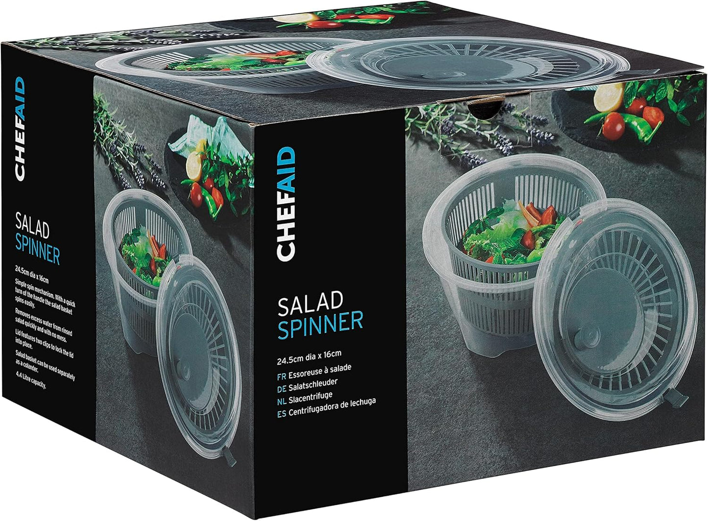 Chef Aid 10E21326 Salad Spinner, Plastic