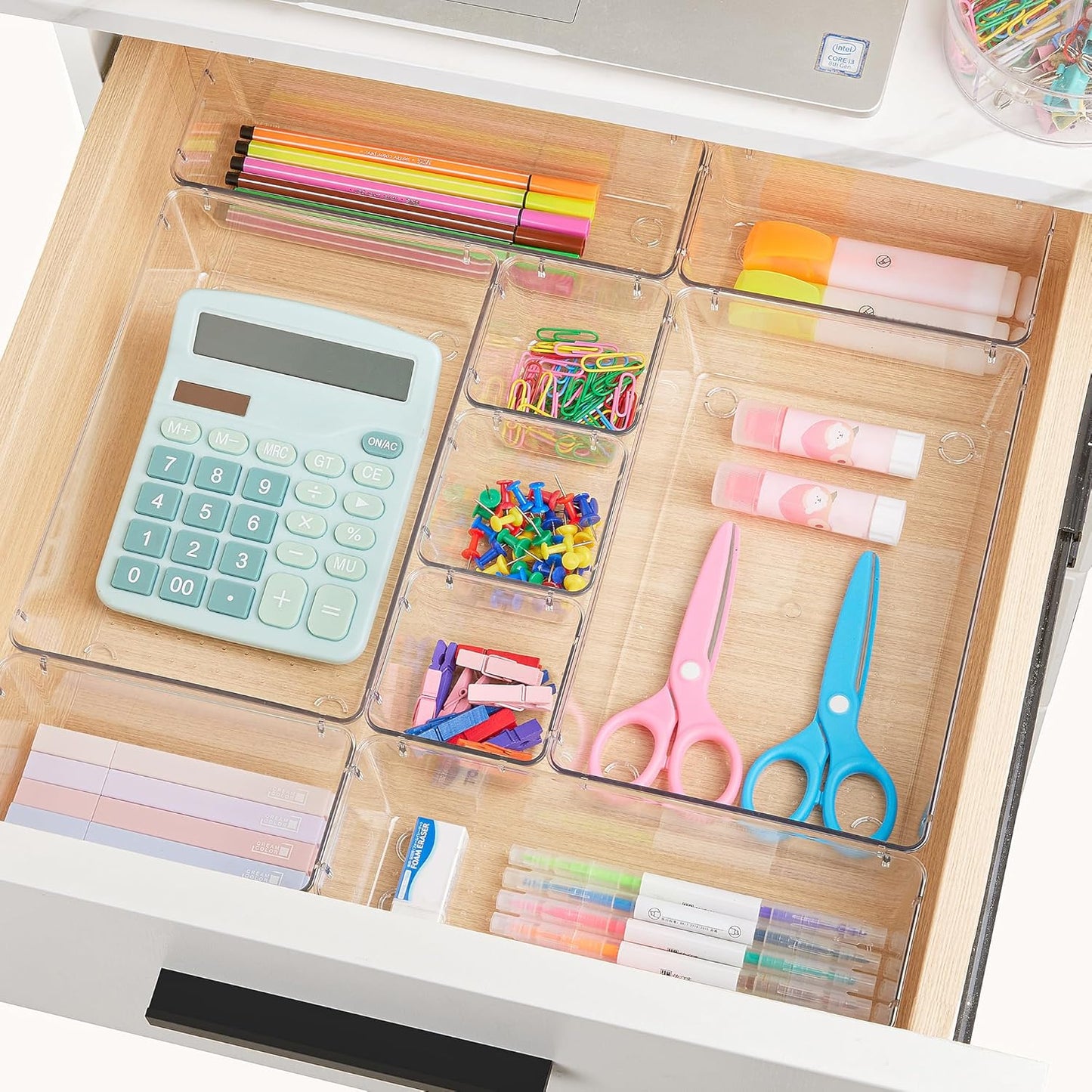 Purilite Select Clear Drawer Organizer Set