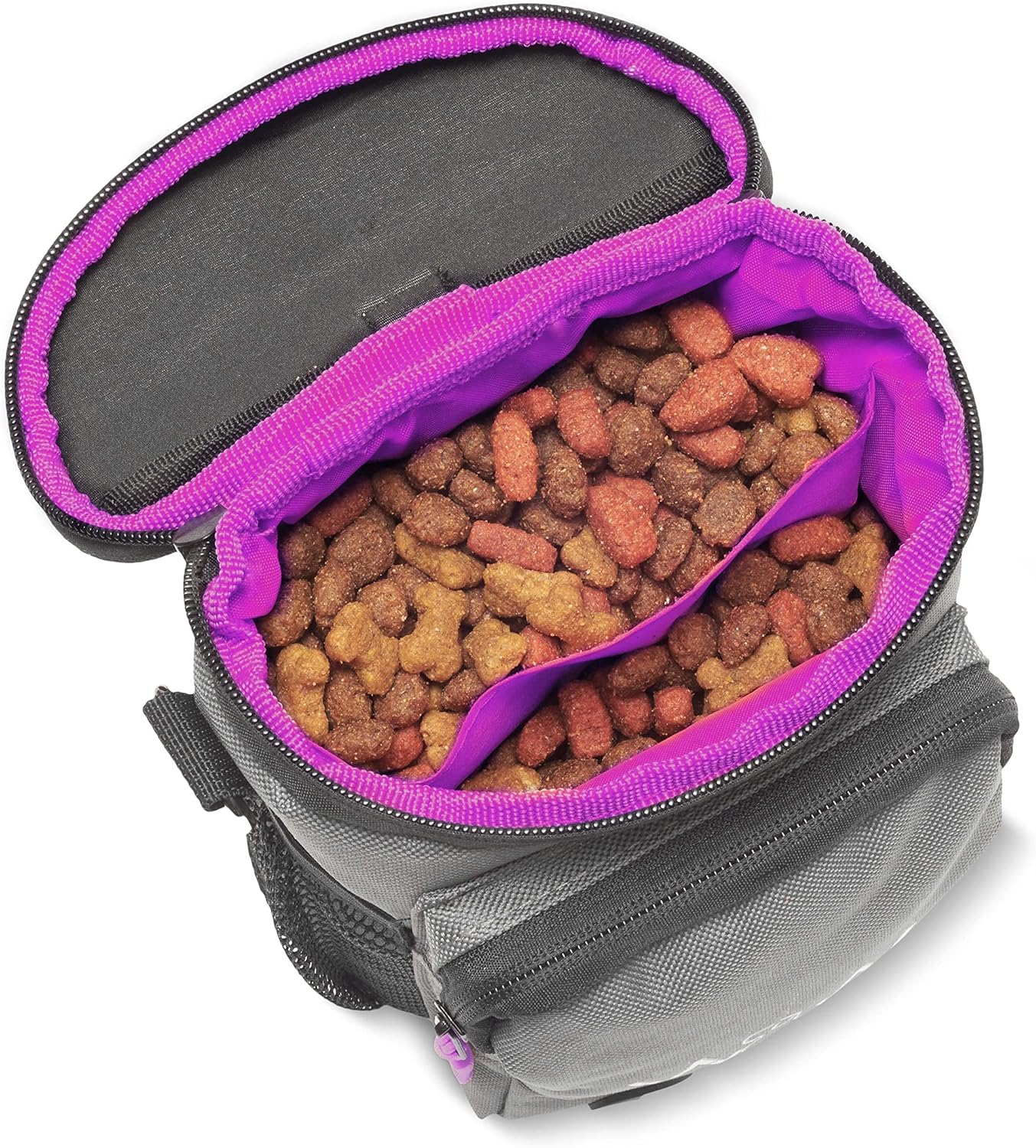 Wolf in Winter Quickdraw XL Dog Treat Pouch Bag for Training with Waste Bag Holder Phone Pocket and Belt Clip – Dog Accessories for Walking Hiking and Puppy Essentials – (Raspberry)