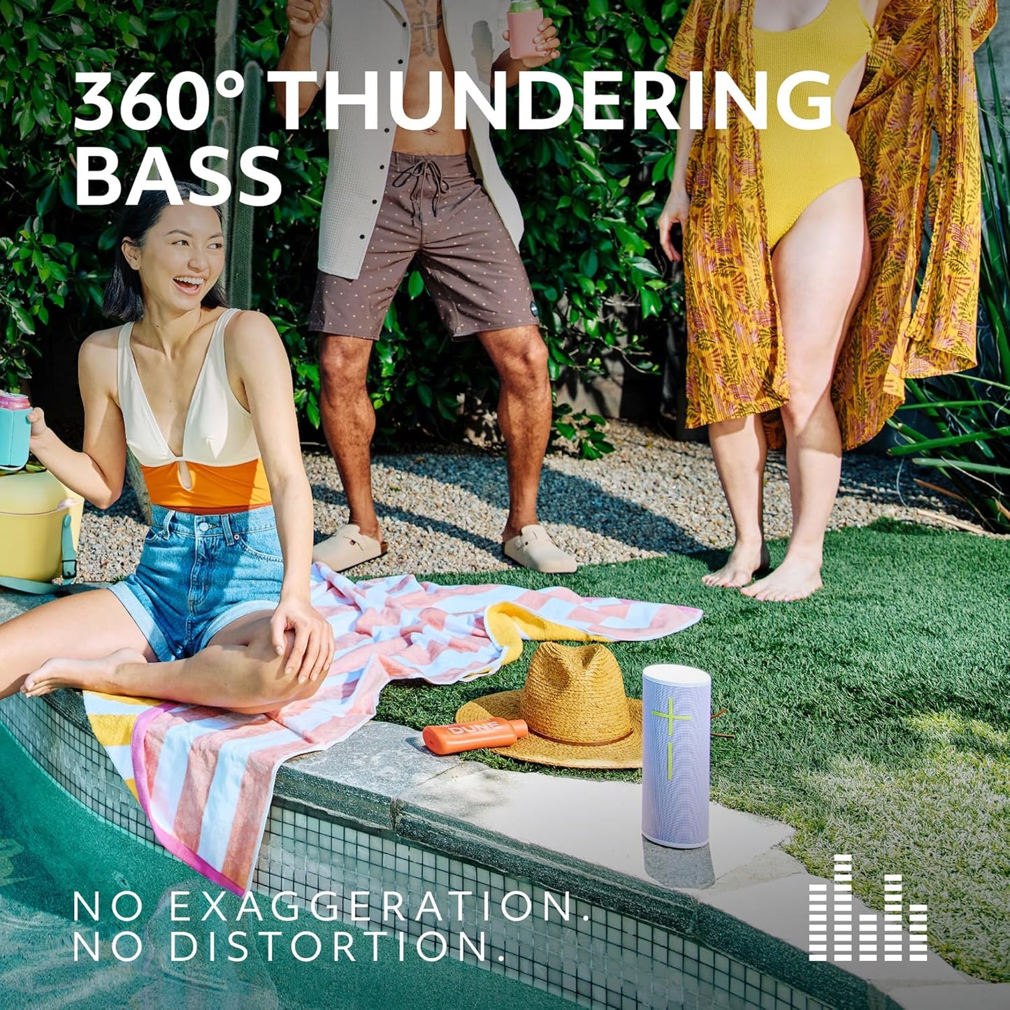 Ultimate Ears MEGABOOM 4 Portable Waterproof Bluetooth Speaker with Powerful 360-Degree Sound and Thundering Bass, Floating Speaker with 20-Hour Battery and 147ft (45m) Range - Black