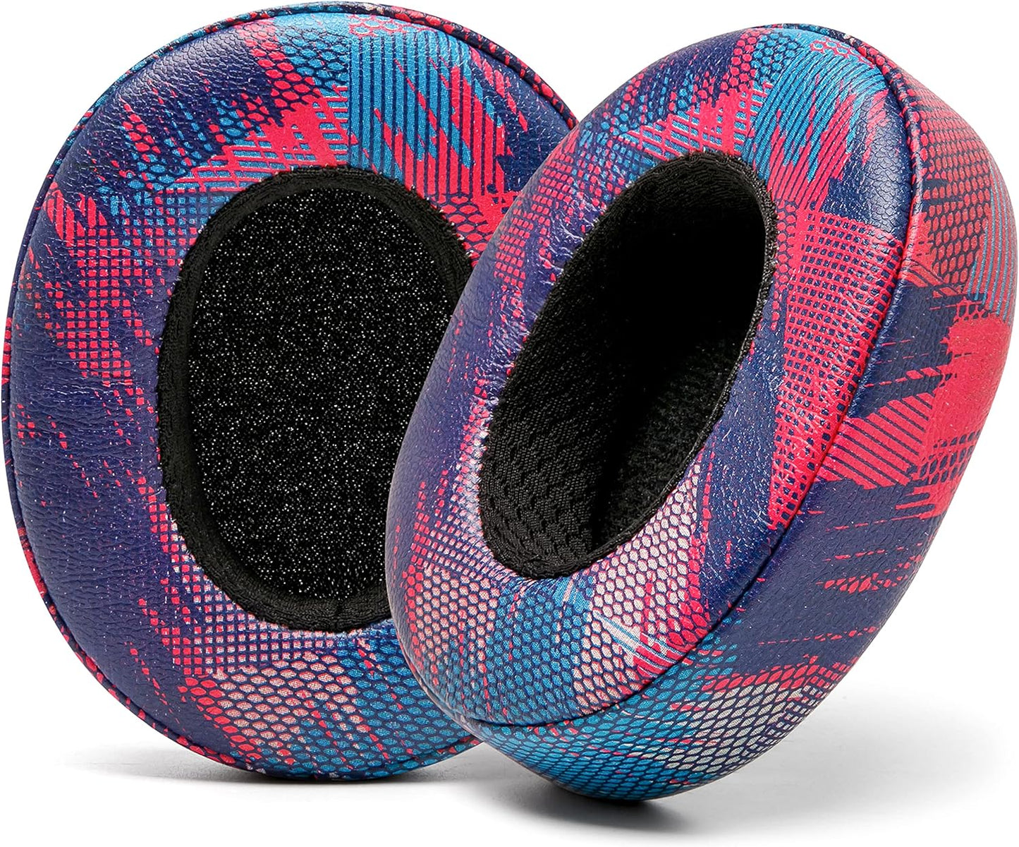 WC Replacement Earpad Cushions for Skullcandy Hesh 3 & Crusher Over-Ear Headphones Made by Wicked Cushions | Improved Durability and Thickness for Improved Comfort and Noise Isolation | 90's Black