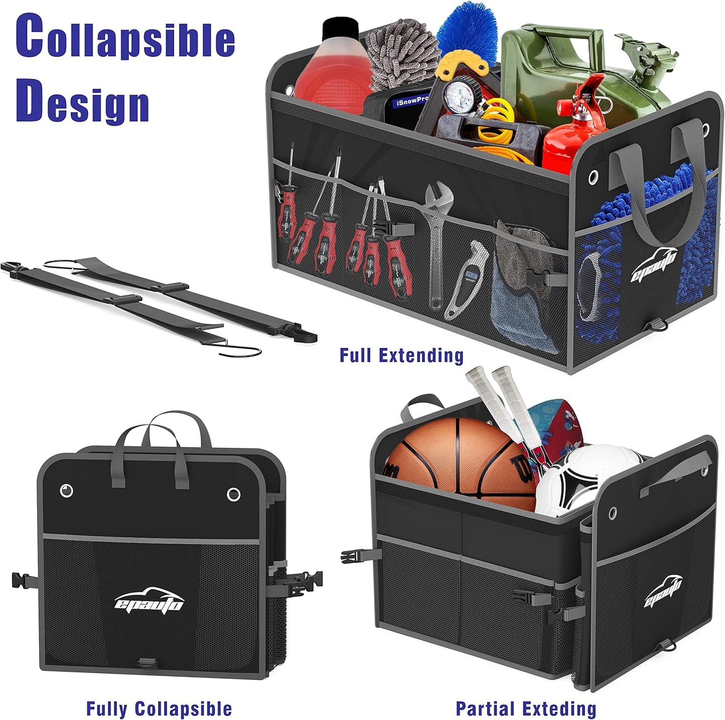 Purilite Select Foldable Car Trunk Organizer