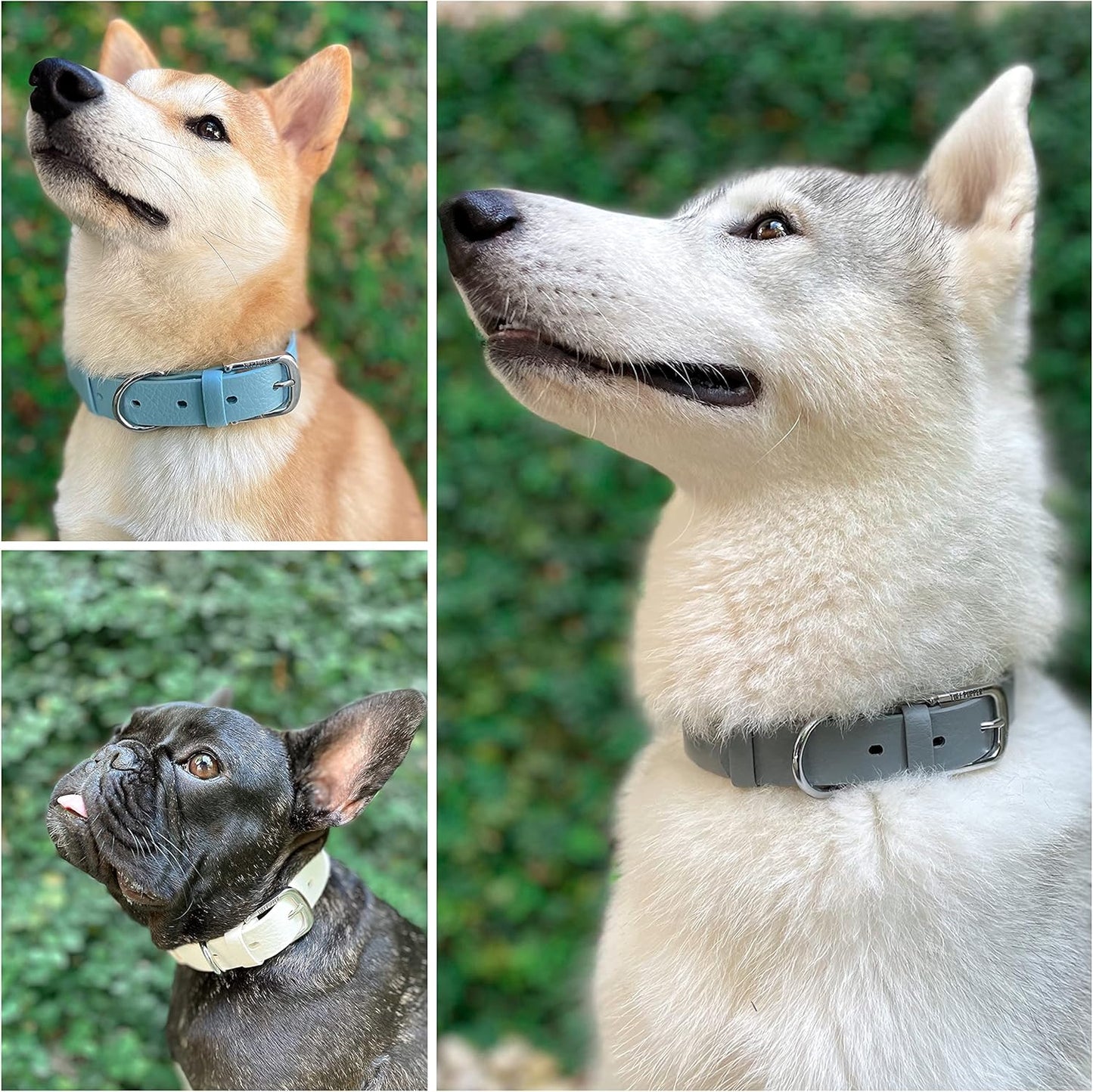 Tuff Pupper Classic Heavy Duty Dog Collar | 10x Stronger Than Leather | 100% Waterproof & Odor Proof Dog Collar | Tough Rust-Proof All Metal Hardware