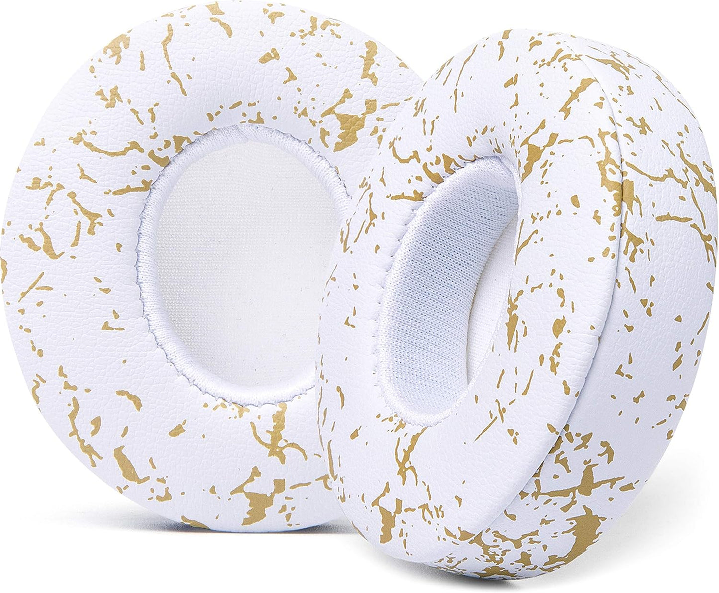 WC Extra Thick Replacement Earpads for Beats Solo 2 & 3 by Wicked Cushions - Ear Pads for Beats Solo 2 & 3 Wireless ON-Ear Headphones - Soft Leather, Luxury Memory Foam, Strong Adhesive | White