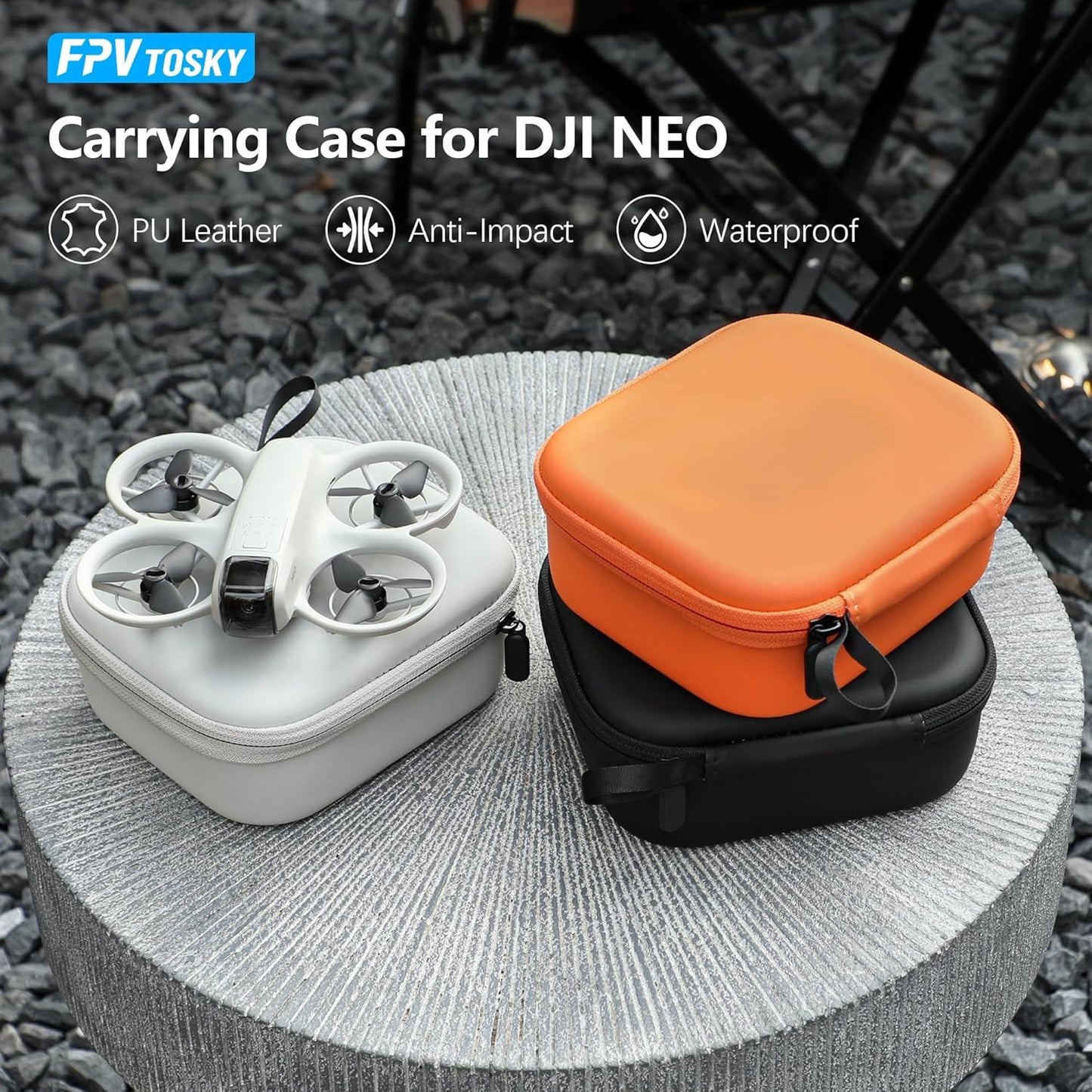 FPVtosky Carrying Case for DJI NEO, Porable Travel Storage Bag for DJI NEO Drone Aceessories (for DJI NEO, Black)
