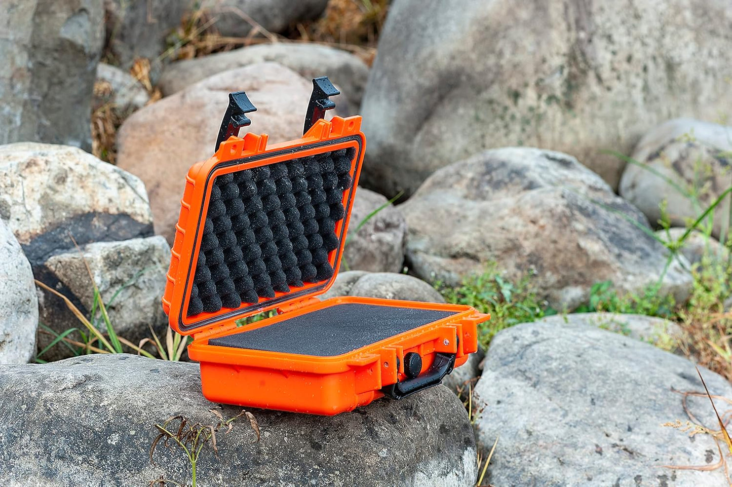 MEIJIA Portable All Weather Waterproof Protective Hard Case,Camera Case with Customizable Fit Foam,Fit use of Drones,Camera, Equipments, 11.65 x8.35x3.78inches