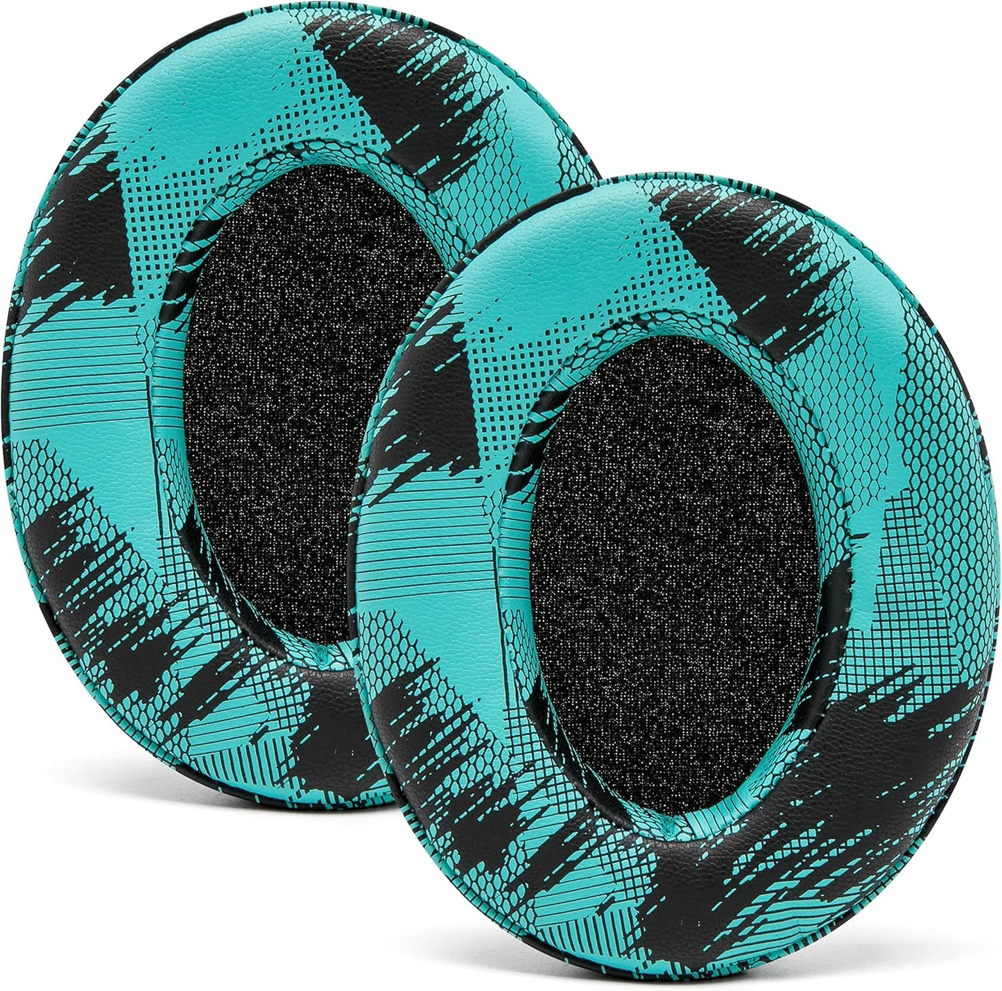 WC PadZ - The Ultimate Upgraded Earpads by Wicked Cushions - Compatible with Audio Technica, HyperX, SteelSeries Arctis & More - Extra Thick - Bigger Opening - Softer Memory Foam | (90s Black)