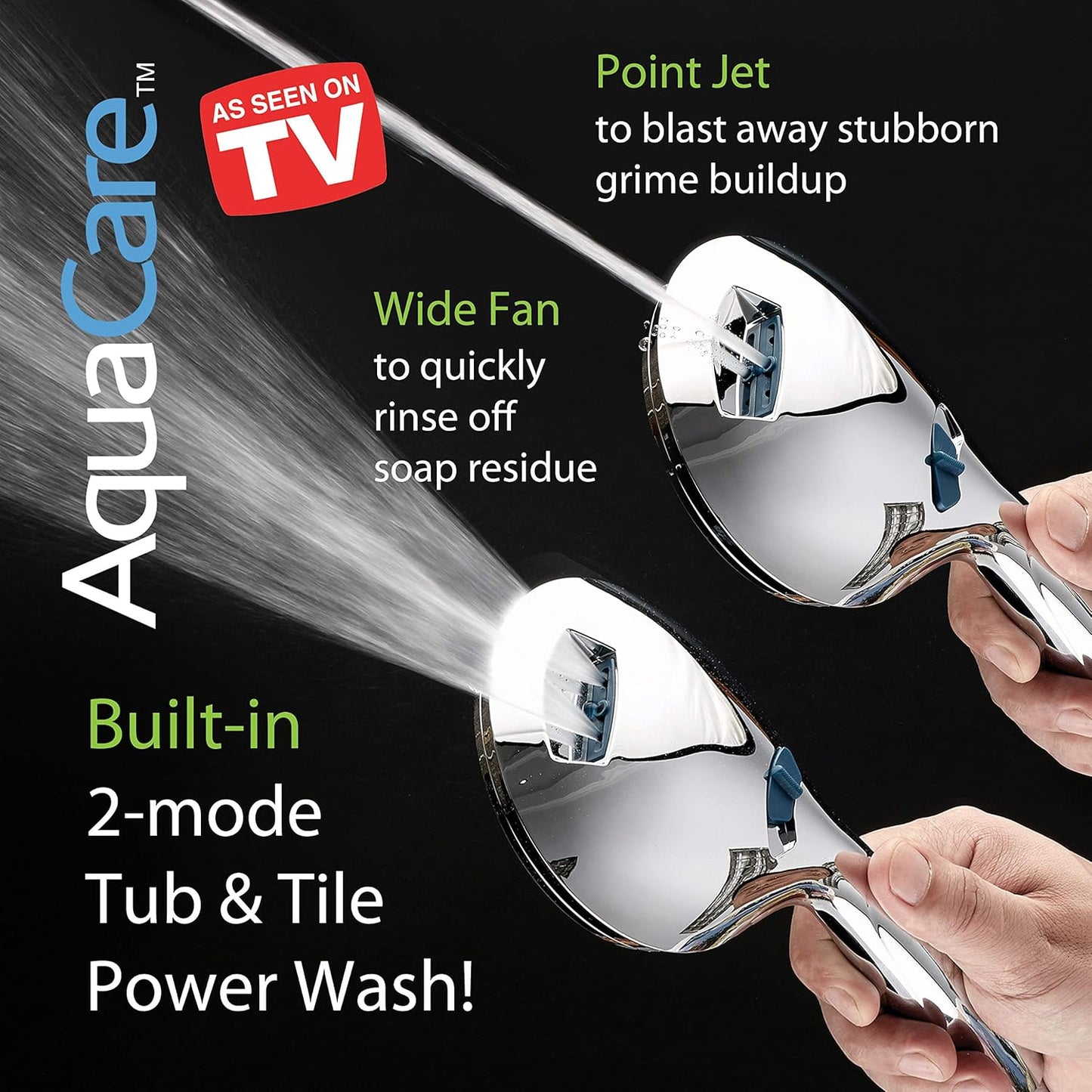Purilite Select 8-Setting Handheld Shower Head – High Pressure, Self-Cleaning, Total Shower Hygiene System